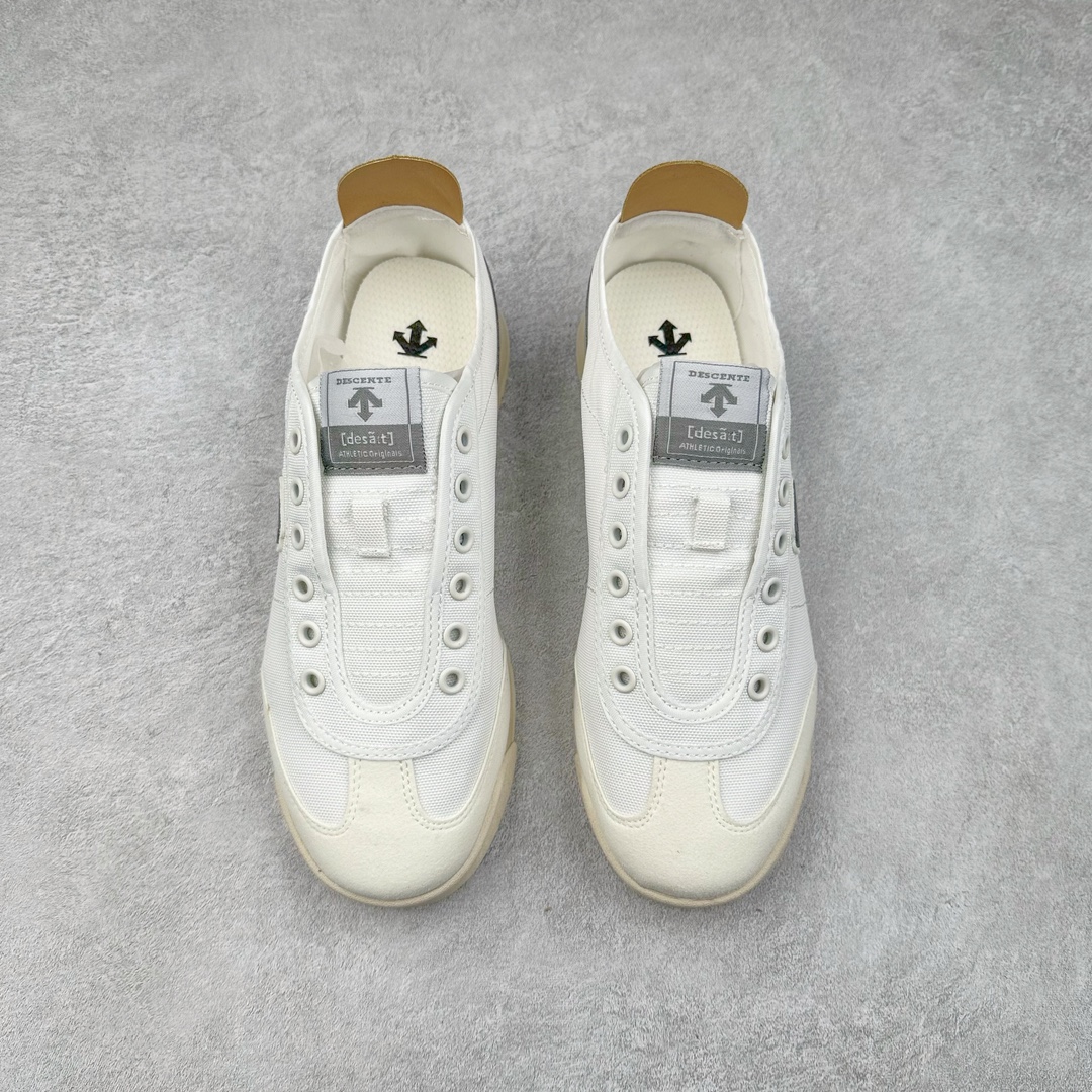 图片[2]-＃绿X/GX 福利特价 DESCENTE CHRON 迪桑特复古运动一脚蹬帆布鞋透气休闲鞋 轻松方便的一脚蹬设计 搭配轻质弹性鞋底 脚感舒适 简洁的帆布鞋面设计适用于多场景穿搭 尺码：36 36.5 37.5 38 38.5 39 40 40.5 41 42 42.5 43 44 44.5 45-选品中心