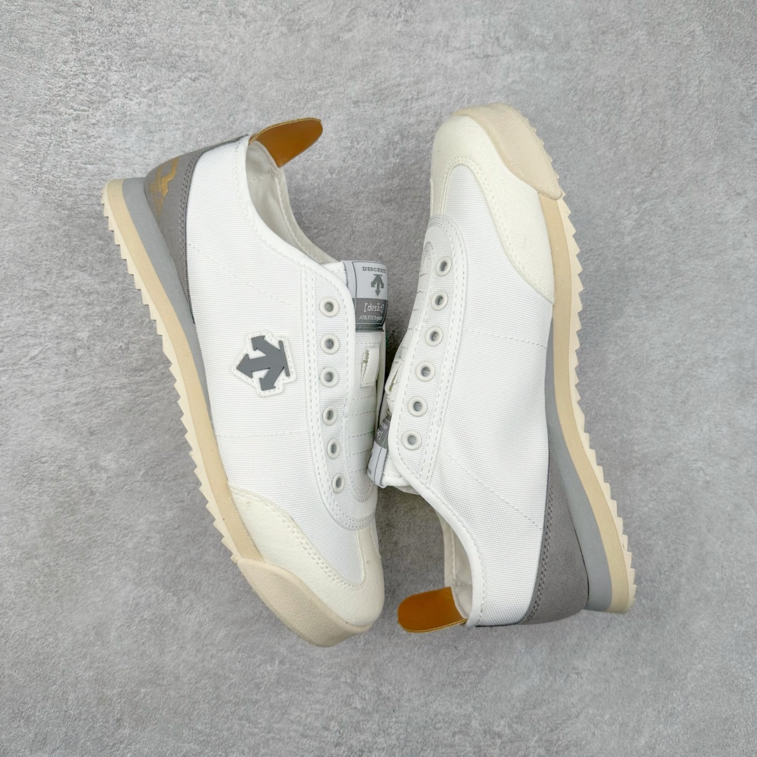 图片[3]-＃绿X/GX 福利特价 DESCENTE CHRON 迪桑特复古运动一脚蹬帆布鞋透气休闲鞋 轻松方便的一脚蹬设计 搭配轻质弹性鞋底 脚感舒适 简洁的帆布鞋面设计适用于多场景穿搭 尺码：36 36.5 37.5 38 38.5 39 40 40.5 41 42 42.5 43 44 44.5 45-选品中心