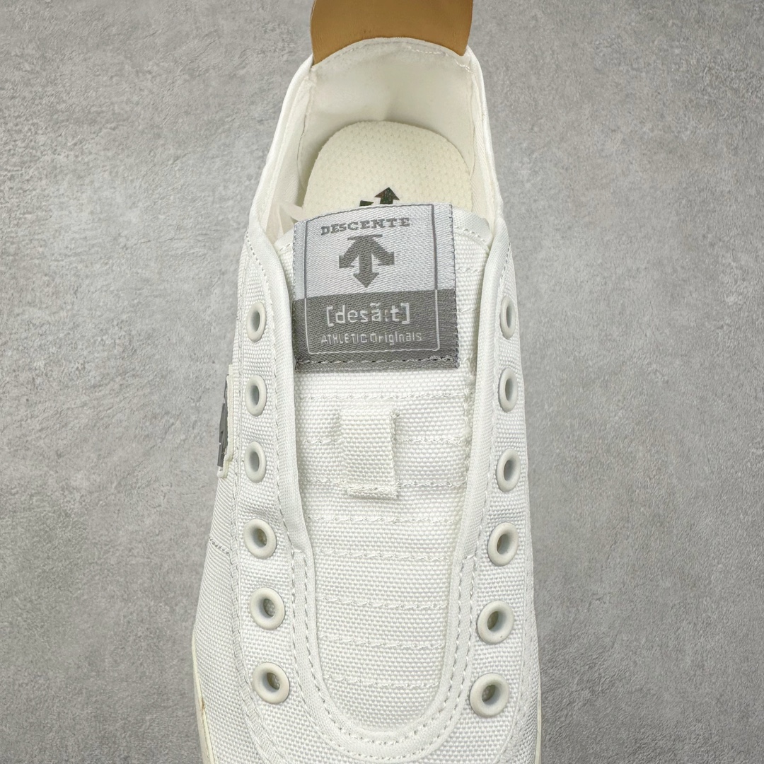 图片[5]-＃绿X/GX 福利特价 DESCENTE CHRON 迪桑特复古运动一脚蹬帆布鞋透气休闲鞋 轻松方便的一脚蹬设计 搭配轻质弹性鞋底 脚感舒适 简洁的帆布鞋面设计适用于多场景穿搭 尺码：36 36.5 37.5 38 38.5 39 40 40.5 41 42 42.5 43 44 44.5 45-选品中心