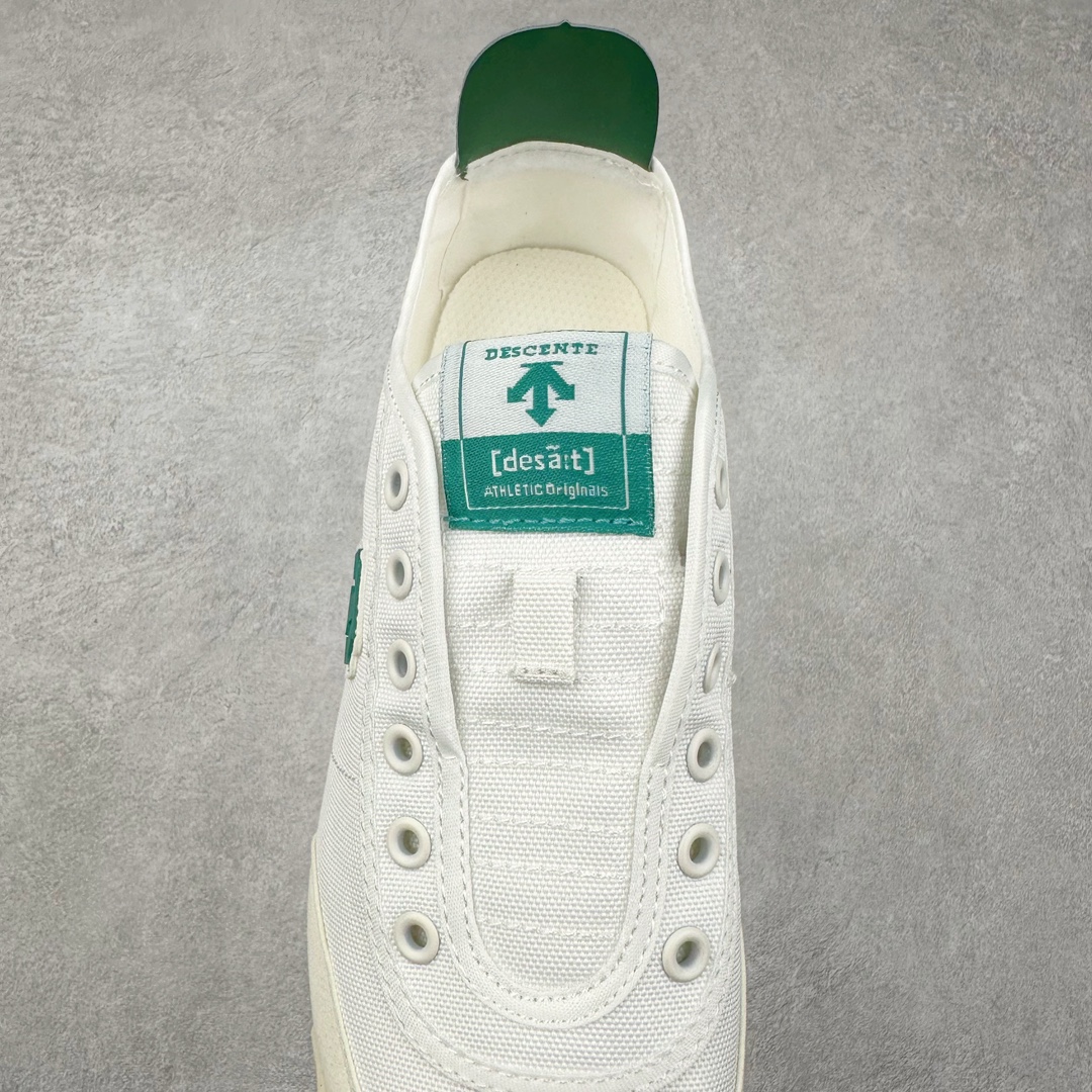 图片[5]-＃绿X/GX 福利特价 DESCENTE CHRON 迪桑特复古运动一脚蹬帆布鞋透气休闲鞋 轻松方便的一脚蹬设计 搭配轻质弹性鞋底 脚感舒适 简洁的帆布鞋面设计适用于多场景穿搭 尺码：36 36.5 37.5 38 38.5 39 40 40.5 41 42 42.5 43 44 44.5 45-选品中心
