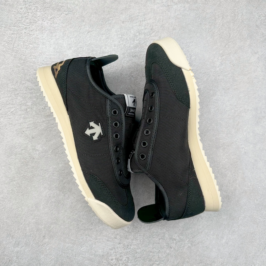 图片[3]-＃绿X/GX 福利特价 DESCENTE CHRON 迪桑特复古运动一脚蹬帆布鞋透气休闲鞋 轻松方便的一脚蹬设计 搭配轻质弹性鞋底 脚感舒适 简洁的帆布鞋面设计适用于多场景穿搭 尺码：36 36.5 37.5 38 38.5 39 40 40.5 41 42 42.5 43 44 44.5 45-选品中心