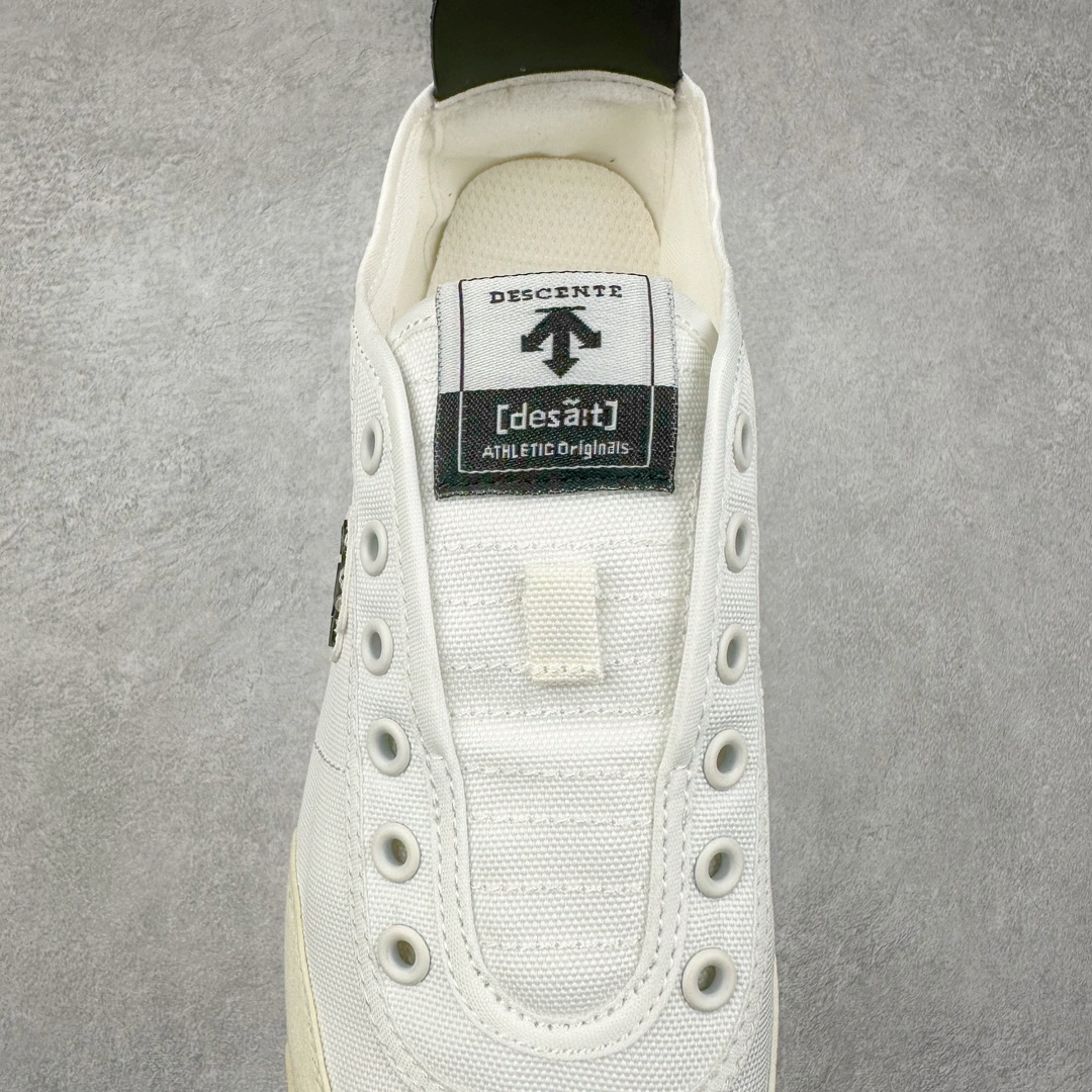 图片[5]-＃绿X/GX 福利特价 DESCENTE CHRON 迪桑特复古运动一脚蹬帆布鞋透气休闲鞋 轻松方便的一脚蹬设计 搭配轻质弹性鞋底 脚感舒适 简洁的帆布鞋面设计适用于多场景穿搭 尺码：36 36.5 37.5 38 38.5 39 40 40.5 41 42 42.5 43 44 44.5 45-选品中心