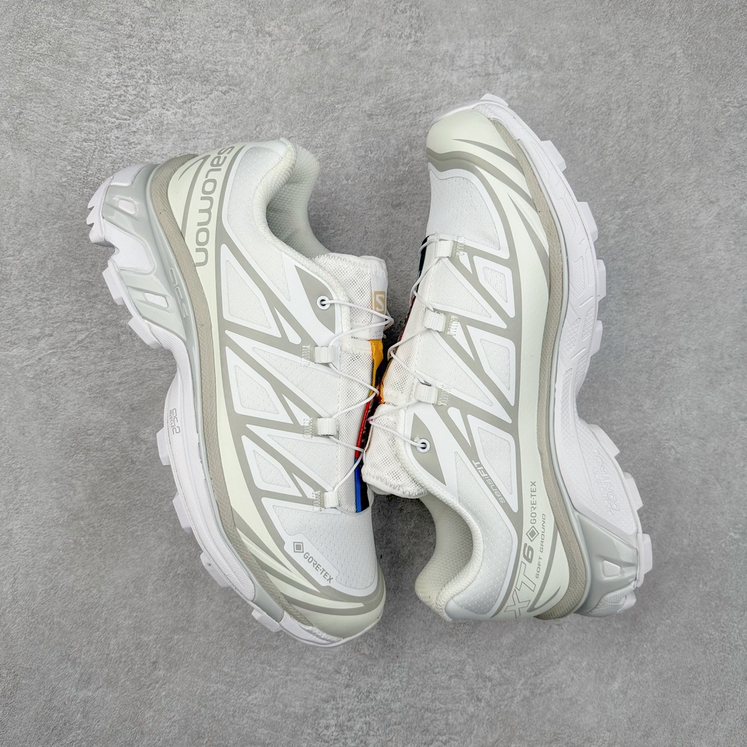 图片[3]-＃X版纯原福利 Salomon 萨洛蒙 XT-6 复古机能户外跑鞋 这双XT-6 鞋面以锯齿状的包裹系统呈现 在黑色基底之下加入了各种色点缀 内嵌式的袜套设计与 Quicklace 系带系统一道 实现了立体包裹与精准贴合 结合 Contagrip 大底科技 让穿着者可以轻松驾驭户外与通勤下的任何运动生活场景 无缝鞋身户外随意纵横 颜值与脚感兼备 出街通勤 绝对非常吸睛 你值得拥有 尺码：36 36.5 37.5 38 38.5 39 40 40.5 41 42 42.5 43 44 44.5 45-选品中心