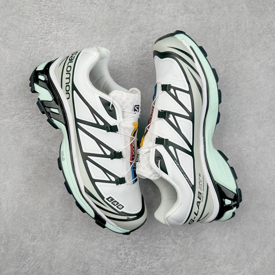 图片[3]-＃X版纯原福利 Salomon 萨洛蒙 XT-6 复古机能户外跑鞋 这双XT-6 鞋面以锯齿状的包裹系统呈现 在黑色基底之下加入了各种色点缀 内嵌式的袜套设计与 Quicklace 系带系统一道 实现了立体包裹与精准贴合 结合 Contagrip 大底科技 让穿着者可以轻松驾驭户外与通勤下的任何运动生活场景 无缝鞋身户外随意纵横 颜值与脚感兼备 出街通勤 绝对非常吸睛 你值得拥有 尺码：36 36.5 37.5 38 38.5 39 40 40.5 41 42 42.5 43 44 44.5 45-选品中心