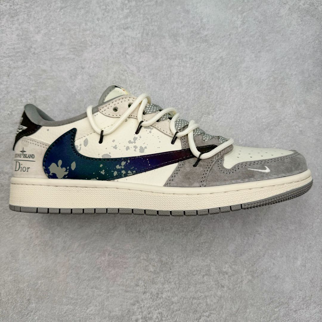 TS x Air Jordan AJ1 Low 倒钩低帮联名定制配色 DM9288-002 原厂内置气垫魔块 A模大底 头层小牛皮 鞋舌AJ原厂专用牛津布+AJ专用反口珍珠布+原厂无杂质高弹内里海棉+特殊封边弹力鞋带 尺码：36 36.5 37.5 38 38.5 39 40 40.5 41 42 42.5 43 44 44.5 45 46 47.5-选品中心