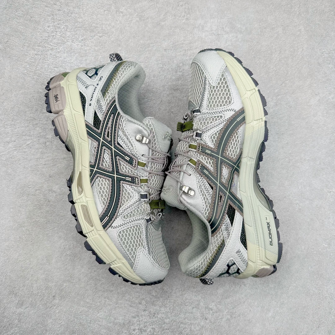 图片[3]-＃福利特价 ASICS GEL-KAHANA K8 亚瑟士越野跑步鞋抓地稳定运动鞋缓震耐磨跑鞋 GEL-KAHANA系列为实用级越野跑鞋 融合机能和户外潮流强势回归 核心科技GEL内置于后跟 配合SPEVA弹性中底 减轻落地时地面对脚部的冲击力 中底内侧DYNAMIC DUOMAX 双密度防倾斜装置和中足补强结构 以及后跟几何形状构造 多方面支撑保护 AHAR耐磨橡胶大底 配合沟槽纹路设计 增强抓地力 后足GEL缓冲系统 减轻冲击时的冲击 实现平稳过渡 Trusstic系统 减少鞋底的重量 同时保留了鞋子结构的完整性 尺码：36 37 37.5 38 39 39.5 40 40.5 41.5 42 42.5 43.5 44 44.5 45-选品中心