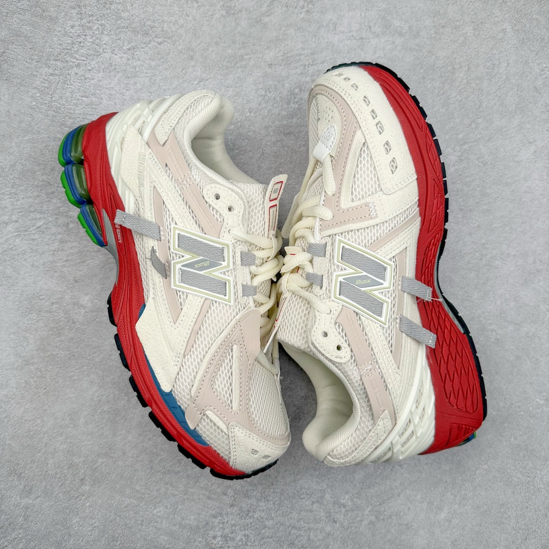 图片[3]-＃M3纯原 New Balance M1906R NB新百伦系列复古老爹风休闲运动慢跑鞋 日韩出口特供订单 全网最全配色 配套商长期套现长期补货 全新货品 正常出厂触屏不到的单价 超级跑量款 全套原楦原纸板原厂数据开发 进口三明治网面 原装进口翻毛皮料正确绒感卡色 正确中底拉帮中底网布细节 采用轻质牛剖革拼接透气网眼衬垫织物鞋面材质 T-Beam大底提供足步弓支撑 保持步态稳定 后跟搭载外露缓震胶 鞋身整体以各种深浅不一的灰色覆盖 鞋头以淡蓝色调装饰 网眼衬垫通过不规律的色块实现做旧的美感 泛黄的鞋底更是进一步增添了复古气息 尺码：36 37 37.5 38 38.5 39.5 40 40.5 41.5 42 42.5 43 44 45-选品中心