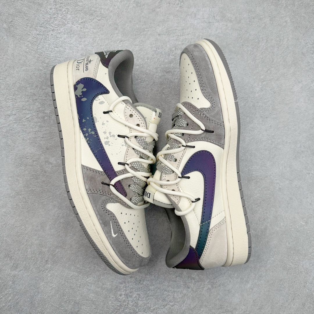 图片[3]-TS x Air Jordan AJ1 Low 倒钩低帮联名定制配色 DM9288-002 原厂内置气垫魔块 A模大底 头层小牛皮 鞋舌AJ原厂专用牛津布+AJ专用反口珍珠布+原厂无杂质高弹内里海棉+特殊封边弹力鞋带 尺码：36 36.5 37.5 38 38.5 39 40 40.5 41 42 42.5 43 44 44.5 45 46 47.5-选品中心