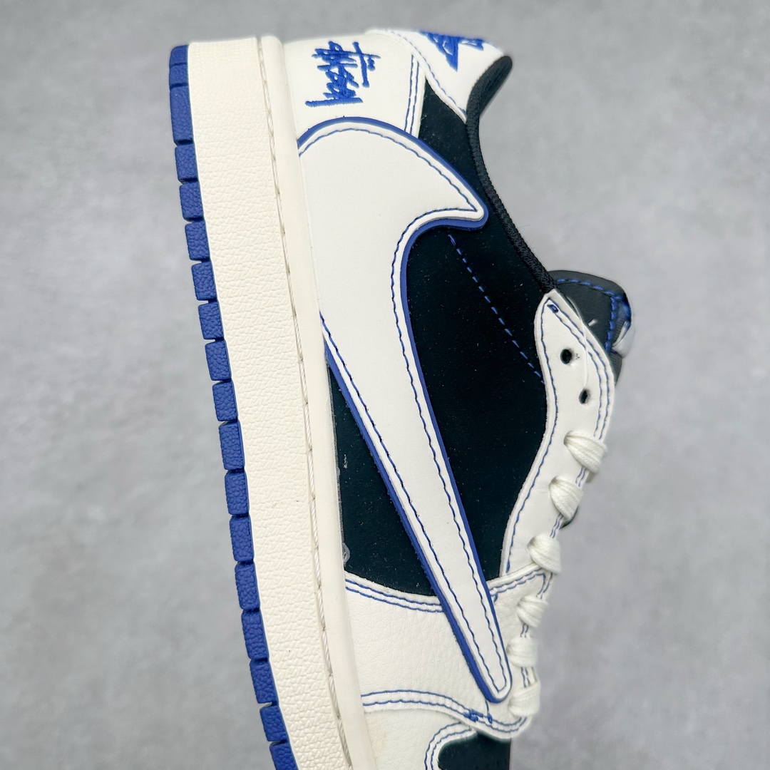 图片[6]-TS x Air Jordan AJ1 Low 倒钩低帮联名定制配色 SJ2068-113 原厂内置气垫魔块 A模大底 头层小牛皮 鞋舌AJ原厂专用牛津布+AJ专用反口珍珠布+原厂无杂质高弹内里海棉+特殊封边弹力鞋带 尺码：36 36.5 37.5 38 38.5 39 40 40.5 41 42 42.5 43 44 44.5 45 46 47.5-选品中心
