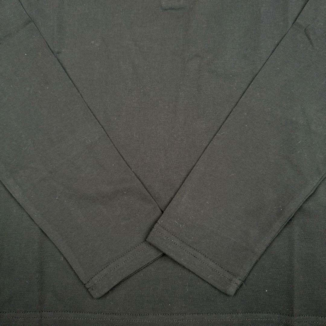 图片[10]-＃GD广顶 PRADA普拉达纯色Logo三角徽标宽松长袖Polo衫 黑色面料采用230克重定织珠地面料（现货纹路不同）面料非常昂贵原版是发青色的黑色牢度达到了欧盟标准4级（国内的标准为3级，婴幼儿才为4级，说明这是一款可以直接接触婴幼儿皮肤的面料）领口、袖口特种机定织一体成型，定制拉链，拉链内里全包股、三角标为全钢原厂三角标 三标辅料全部定制 尺码：S M L XL-选品中心