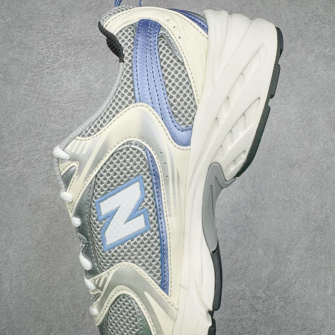 图片[7]-＃G版纯原 New Balance NB530 新百伦复古透气跑步鞋 全套原楦原纸板原厂数据开发 同步原鞋一次Model大底 全鞋电脑针车加持 原厂网布TPU高频工艺 正确中底拉帮 高密度丽新布中底 抛弃过往以皮革为主的人气轮廓 以极具复古风范的跑鞋外观呈现 设计上全鞋以简约清爽的纯白色作基底 鞋身覆盖大面积织物网眼材质 并于鞋头、鞋带孔眼片等细节处点缀对比鲜明的反光银镀层凸显 鞋舌、侧身等位置则辅以一贯的「N」字标志和品牌徽标彰显身份 最后通过搭载的 ABZORB 缓震中底完善整体造型 尺码：36 37 37.5 38 38.5 39.5 40 40.5 41.5 42 42.5 43 44 44.5 45 45.5 46.5 47-选品中心