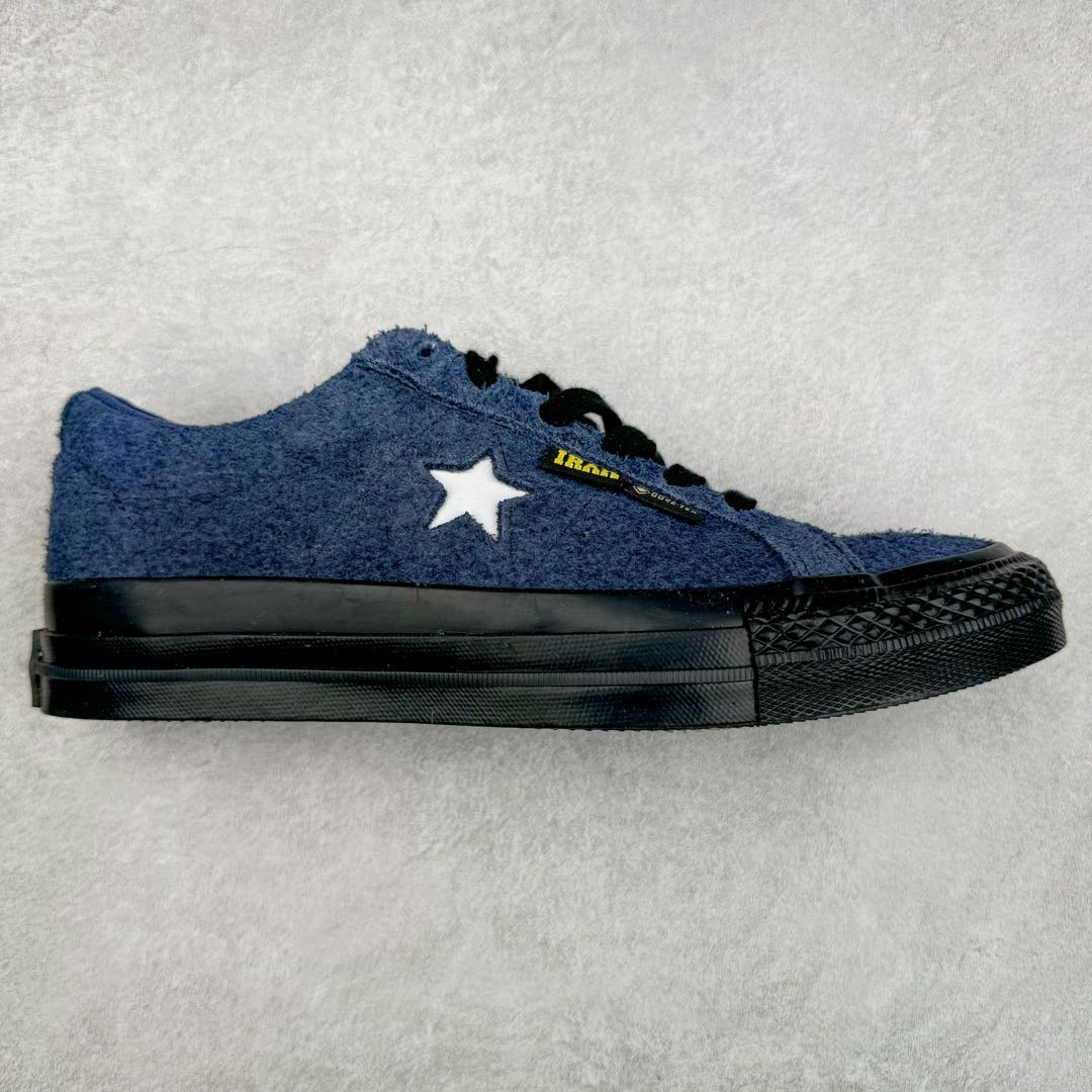 IRAK x Converse One Star Gore-Tex 联名款 匡威木村一星复古休闲滑板鞋 经典鞋型提供舒适穿着感受 低调不浮夸 简约设计 时尚百搭 官网主推款 ins潮人时髦单品 货号:A13646C 蓝色 货号:A13648C 棕色 尺码:35-44(36.5 37.5 39.5 41.5 42.5)-选品中心