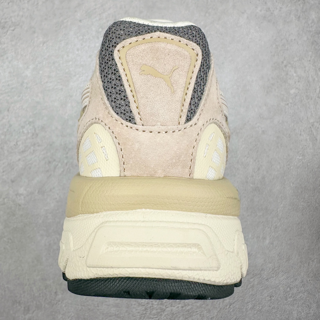 图片[8]-PUMA Velophasis 舒适潮流防滑低帮老爹鞋 全球知名运动品牌彪马推出全新鞋款VELOPHASIS，以千禧年代的无尽创意演绎PUMA复合型运动鞋款，引领复古美学新风尚。全新鞋款VELOPHASIS从PUMA品牌历史档案中千禧时代极具标志性的COMPLETE鞋型中汲取灵感，该系列专为跑步运动而生，推动了包括iCELL、e+CELL以及EverRide在内的多项具有革命代表性的品牌技术发展，至今仍造福世界各地的跑者。全新鞋款VELOPHASIS在此基础之上，寄栖于PUMA的设计愿景，借由Y2K的美学视觉语言，解码潮流基因，碰撞无限可能。全新鞋款VELOPHASIS的设计充分融合了来自千禧年代与当今时代的精髓。鞋面采用不对称设计，以全新材料重塑千禧年代感的设计部件。蜂窝式网眼布、纹理拼接和大胆醒目的造型均旨在致敬COMPLETE系列的经典风格。尺码：36 36.5 37.5 38 38.5 39 40 40.5 41 42 42.5 43 44 44.5 45-选品中心