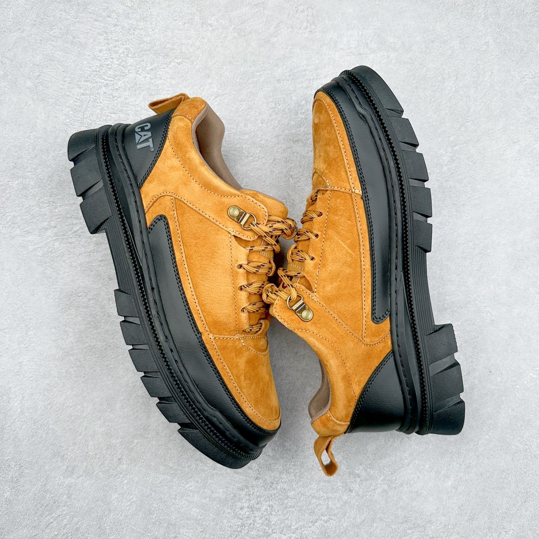 图片[3]-＃特价福利 CAT/卡特 硬汉推土机品牌 Tramp Hike Low 户外休闲低帮男鞋 广东中山代工厂原产楦型 台产耐磨麂皮材质# 手工缝线固特异缝制工艺# 轻量柔韧橡胶防滑大底# 正确原盒包装吊牌# 完全还原ZP工艺❗徒步旅行者百搭休闲旅游休闲鞋 全套官网统一包装 今年冬季防寒户外专用 日常随意搭配 型男必备 尺码：39 40 41 42 43 44 注意：比运动鞋偏大一码-选品中心