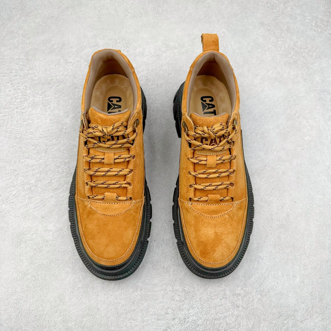 图片[2]-＃特价福利 CAT/卡特 硬汉推土机品牌 Tramp Hike Low 户外休闲低帮男鞋 广东中山代工厂原产楦型 台产耐磨麂皮材质# 手工缝线固特异缝制工艺# 轻量柔韧橡胶防滑大底# 正确原盒包装吊牌# 完全还原ZP工艺❗徒步旅行者百搭休闲旅游休闲鞋 全套官网统一包装 今年冬季防寒户外专用 日常随意搭配 型男必备 尺码：39 40 41 42 43 44 注意：比运动鞋偏大一码-选品中心