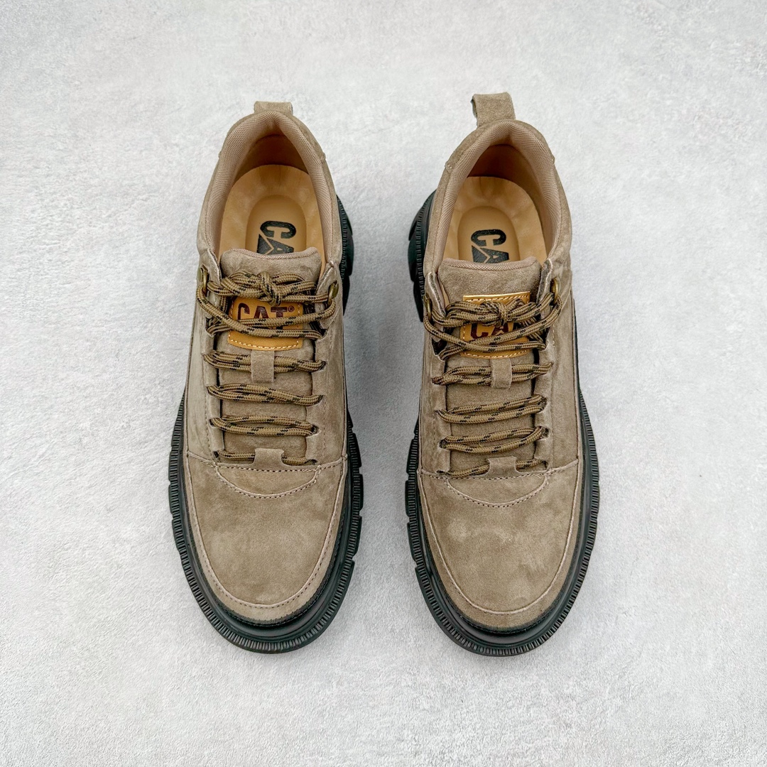 图片[2]-＃特价福利 CAT/卡特 硬汉推土机品牌 Tramp Hike Low 户外休闲低帮男鞋 广东中山代工厂原产楦型 台产耐磨麂皮材质# 手工缝线固特异缝制工艺# 轻量柔韧橡胶防滑大底# 正确原盒包装吊牌# 完全还原ZP工艺❗徒步旅行者百搭休闲旅游休闲鞋 全套官网统一包装 今年冬季防寒户外专用 日常随意搭配 型男必备 尺码：39 40 41 42 43 44 注意：比运动鞋偏大一码-选品中心