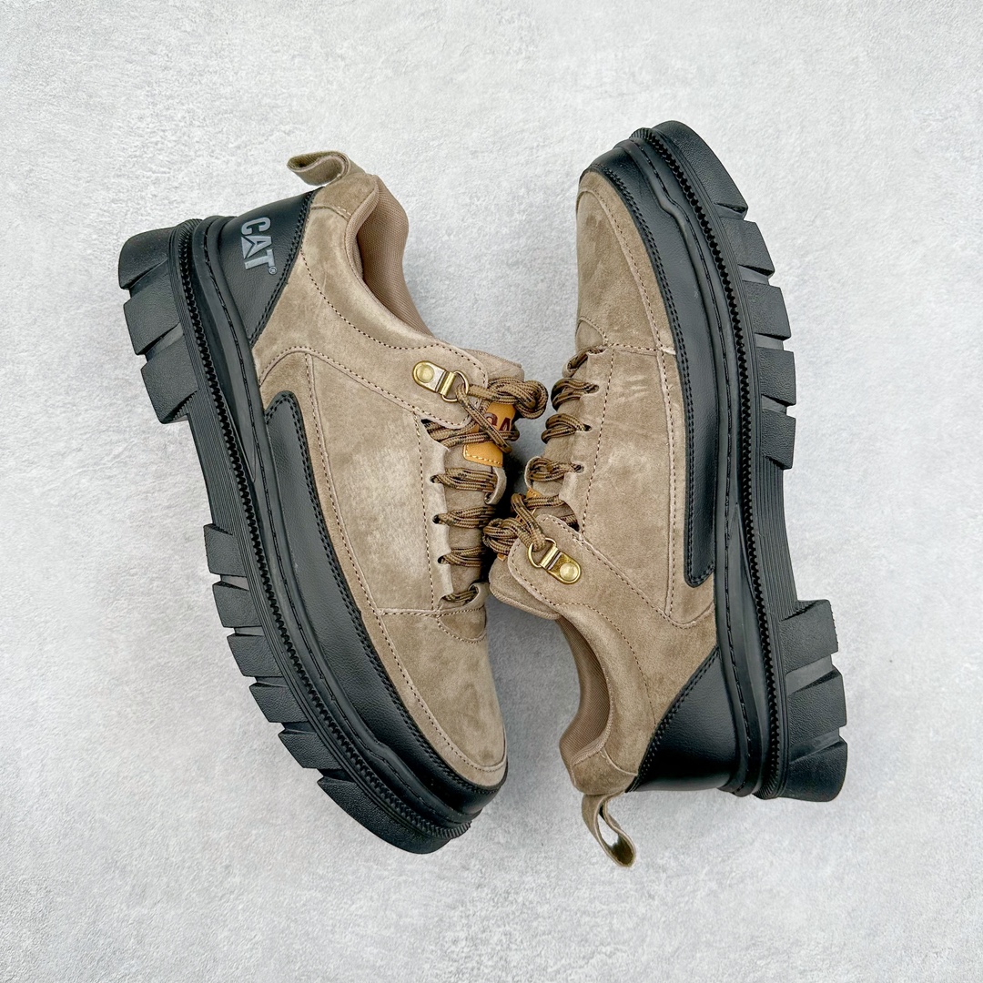 图片[3]-＃特价福利 CAT/卡特 硬汉推土机品牌 Tramp Hike Low 户外休闲低帮男鞋 广东中山代工厂原产楦型 台产耐磨麂皮材质# 手工缝线固特异缝制工艺# 轻量柔韧橡胶防滑大底# 正确原盒包装吊牌# 完全还原ZP工艺❗徒步旅行者百搭休闲旅游休闲鞋 全套官网统一包装 今年冬季防寒户外专用 日常随意搭配 型男必备 尺码：39 40 41 42 43 44 注意：比运动鞋偏大一码-选品中心