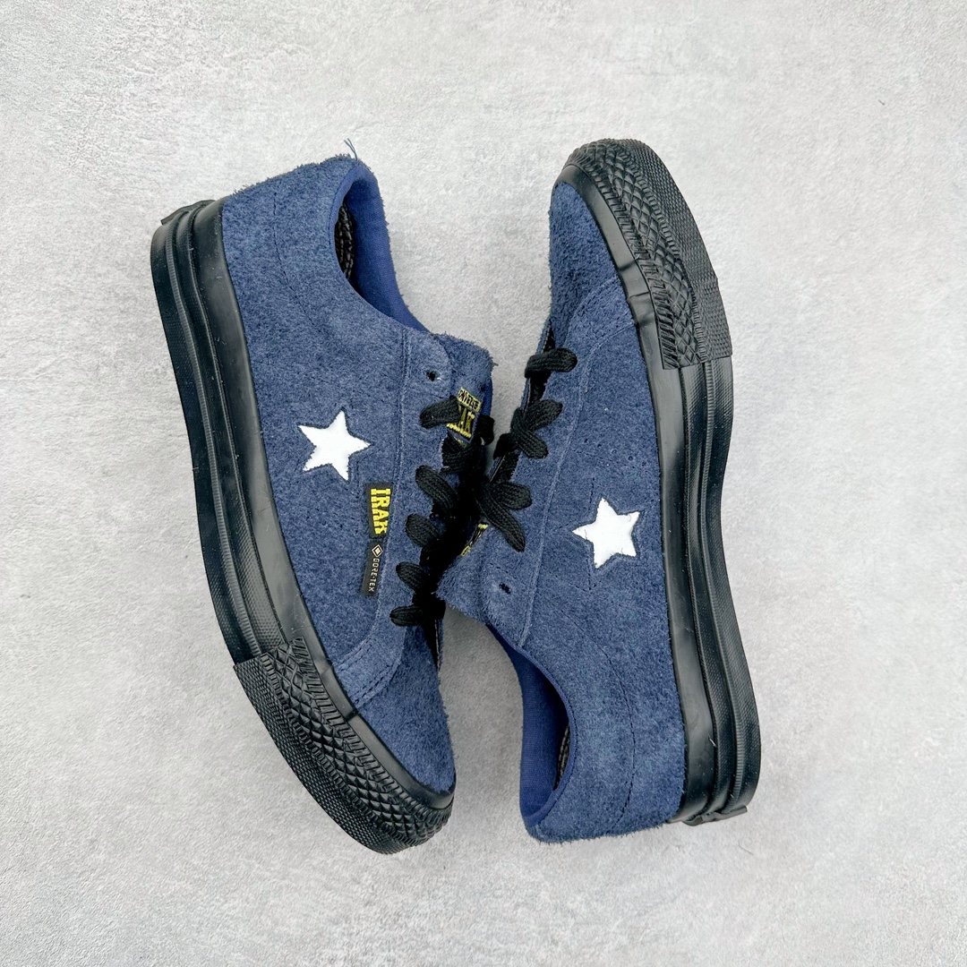 图片[3]-IRAK x Converse One Star Gore-Tex 联名款 匡威木村一星复古休闲滑板鞋 经典鞋型提供舒适穿着感受 低调不浮夸 简约设计 时尚百搭 官网主推款 ins潮人时髦单品 货号：A13646C 蓝色 货号：A13648C 棕色 尺码：35-44（36.5 37.5 39.5 41.5 42.5）-选品中心