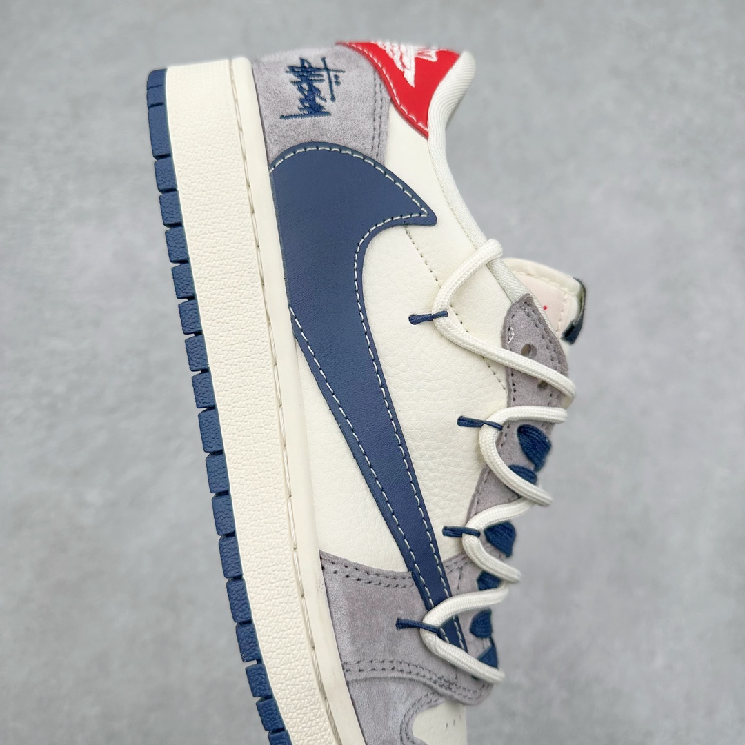 图片[6]-TS x Air Jordan AJ1 Low 倒钩低帮联名定制配色SJ0086-140 原厂内置气垫魔块 A模大底 头层小牛皮 鞋舌AJ原厂专用牛津布+AJ专用反口珍珠布+原厂无杂质高弹内里海棉+特殊封边弹力鞋带 尺码：36 36.5 37.5 38 38.5 39 40 40.5 41 42 42.5 43 44 44.5 45 46 47.5-选品中心