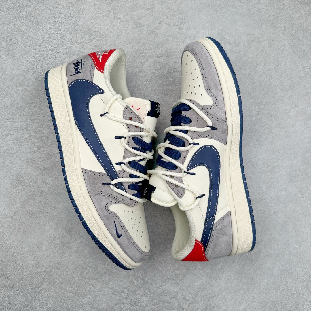 图片[3]-TS x Air Jordan AJ1 Low 倒钩低帮联名定制配色SJ0086-140 原厂内置气垫魔块 A模大底 头层小牛皮 鞋舌AJ原厂专用牛津布+AJ专用反口珍珠布+原厂无杂质高弹内里海棉+特殊封边弹力鞋带 尺码：36 36.5 37.5 38 38.5 39 40 40.5 41 42 42.5 43 44 44.5 45 46 47.5-选品中心