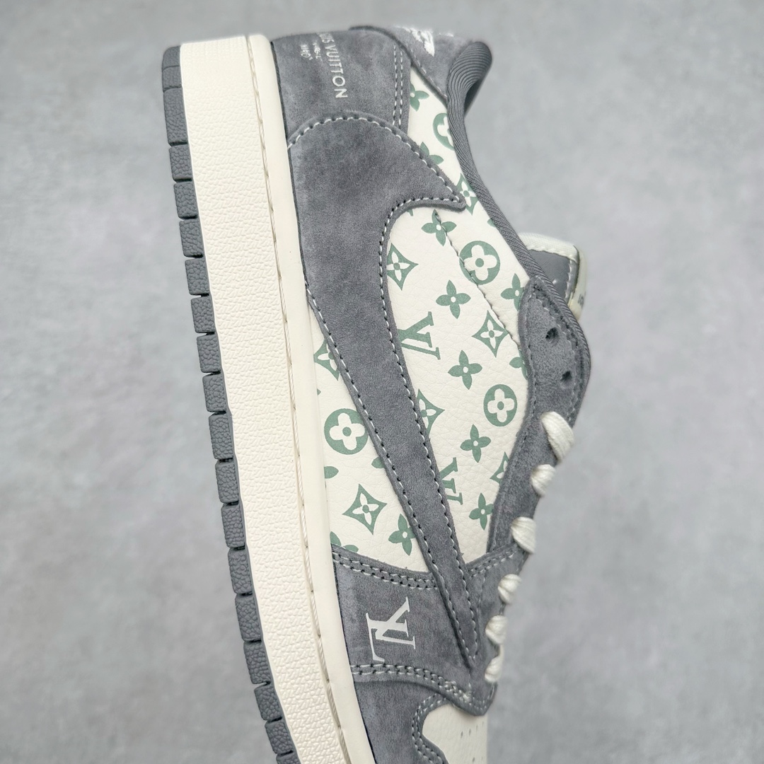 图片[6]-TS x Air Jordan AJ1 Low 倒钩低帮联名定制配色 SJ2068-001 原厂内置气垫魔块 A模大底 头层小牛皮 鞋舌AJ原厂专用牛津布+AJ专用反口珍珠布+原厂无杂质高弹内里海棉+特殊封边弹力鞋带 尺码：36 36.5 37.5 38 38.5 39 40 40.5 41 42 42.5 43 44 44.5 45 46 47.5-选品中心