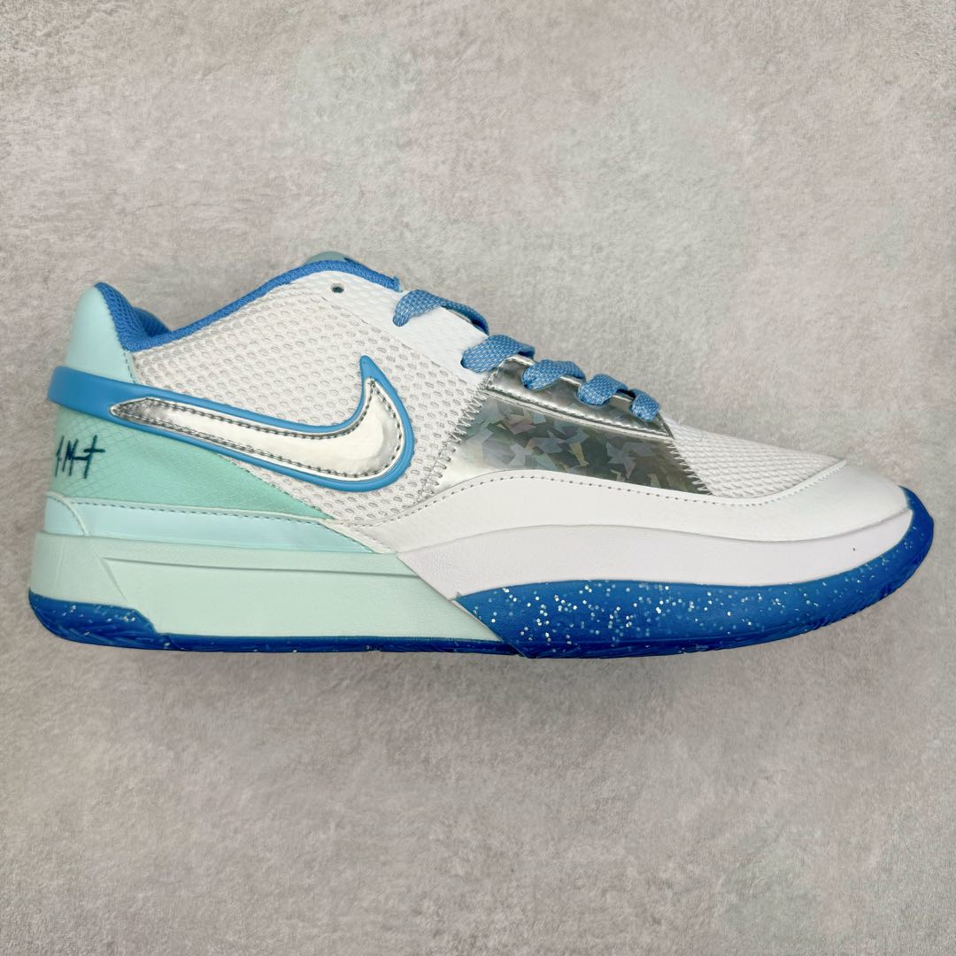 #特价福利 NK Zoom JA 1 EP 莫兰特一代低帮休闲运动篮球鞋 采用透气轻量网织鞋面材质 配置两枚圆形Zoom Air纤维气垫及后掌缓震泡棉材质 分段式结构防滑橡胶外底 尺码 36 36.5 37.5 38 38.5 39 40 40.5 41 42 42.5 43 44 44.5 45 46-选品中心