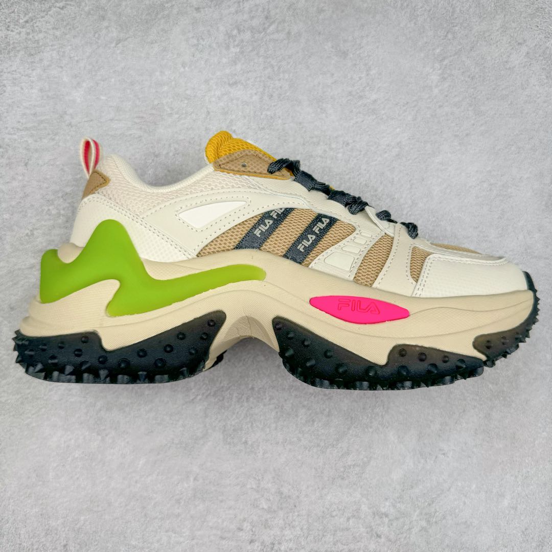 FILA FUSION Fluid 斐乐摩登潮牌防滑耐磨轻便运动鞋 FUSION 系列传承了 FILA 的百年基因，融入年轻运动及潮流文化，成为引领变革、创新突破的一代。以“1+N” 的跨界合作模式重现经典的同时创造经典。带来最出其不意的跨界合作惊喜。同时，FILAFUSION把FILA 的 DNA 融入到定制体验里，你可以随心制造厲于你的产品。FILA FUSION 的鞋家族涵盖了老爹鞋、跑步鞋、网球鞋、季节款。风格复古新潮，满足了时尚人士出行及各类运动的搭配需求，成为当下年轻人筷拥的鞋类品牌之一。FILA FUSION 走进年轻人的世界，通过年轻人运动，街舞，滑板，篮球，展现 FILA FUSION 的潮流态度和年轻文化。FILA FUSION 认为末来属于引领变革、创新突破的年轻一代，让我们一起构成 FILA 未来的蓝图吧！尺码：35.5 36 36.5 37.5 38 38.5 39 40 40.5 41 42 42.5 43 44 44.5 45 45.5-选品中心