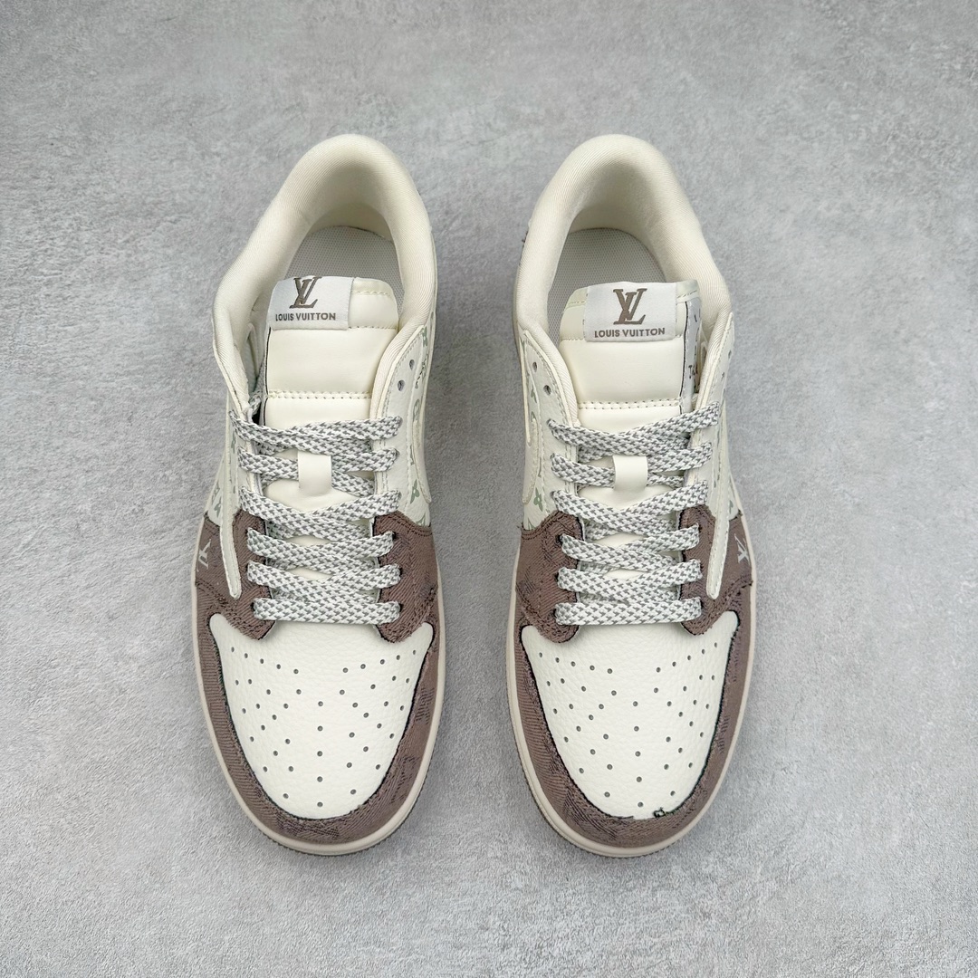 图片[2]-TS x Air Jordan AJ1 Low 倒钩低帮联名定制配色 SJ2068-105 原厂内置气垫魔块 A模大底 头层小牛皮 鞋舌AJ原厂专用牛津布+AJ专用反口珍珠布+原厂无杂质高弹内里海棉+特殊封边弹力鞋带 尺码：36 36.5 37.5 38 38.5 39 40 40.5 41 42 42.5 43 44 44.5 45 46 47.5-选品中心