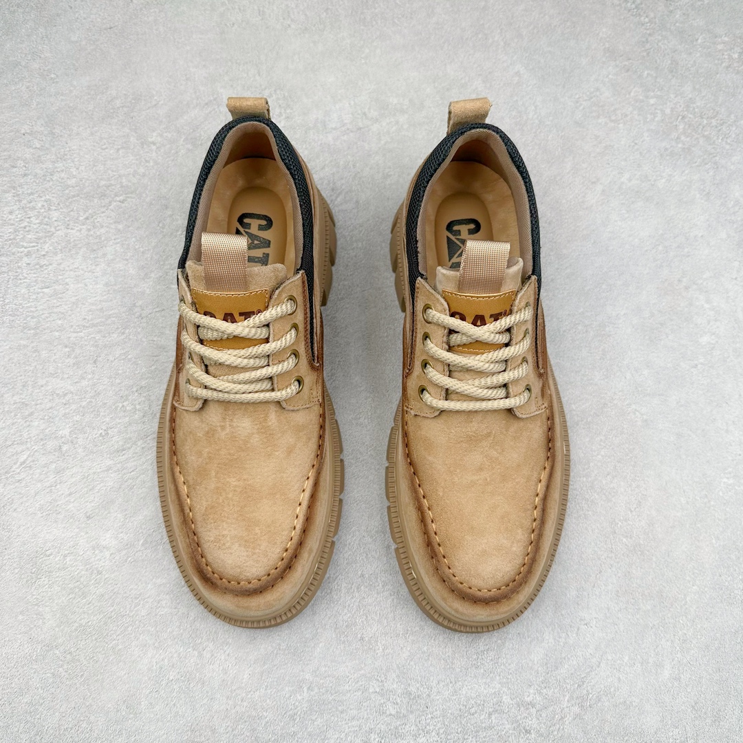 图片[2]-＃特价福利 CAT/卡特 硬汉推土机品牌 Tramp Hike Low 户外休闲低帮男鞋 广东中山代工厂原产楦型 台产耐磨麂皮材质# 手工缝线固特异缝制工艺# 轻量柔韧橡胶防滑大底# 正确原盒包装吊牌# 完全还原ZP工艺❗徒步旅行者百搭休闲旅游休闲鞋 全套官网统一包装 今年冬季防寒户外专用 日常随意搭配 型男必备 尺码：39 40 41 42 43 44 注意：比运动鞋偏大一码-选品中心