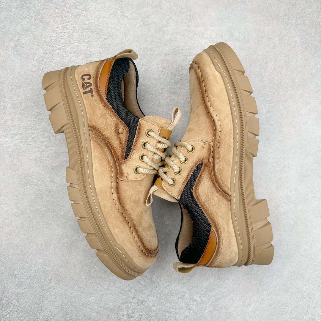 图片[3]-＃特价福利 CAT/卡特 硬汉推土机品牌 Tramp Hike Low 户外休闲低帮男鞋 广东中山代工厂原产楦型 台产耐磨麂皮材质# 手工缝线固特异缝制工艺# 轻量柔韧橡胶防滑大底# 正确原盒包装吊牌# 完全还原ZP工艺❗徒步旅行者百搭休闲旅游休闲鞋 全套官网统一包装 今年冬季防寒户外专用 日常随意搭配 型男必备 尺码：39 40 41 42 43 44 注意：比运动鞋偏大一码-选品中心