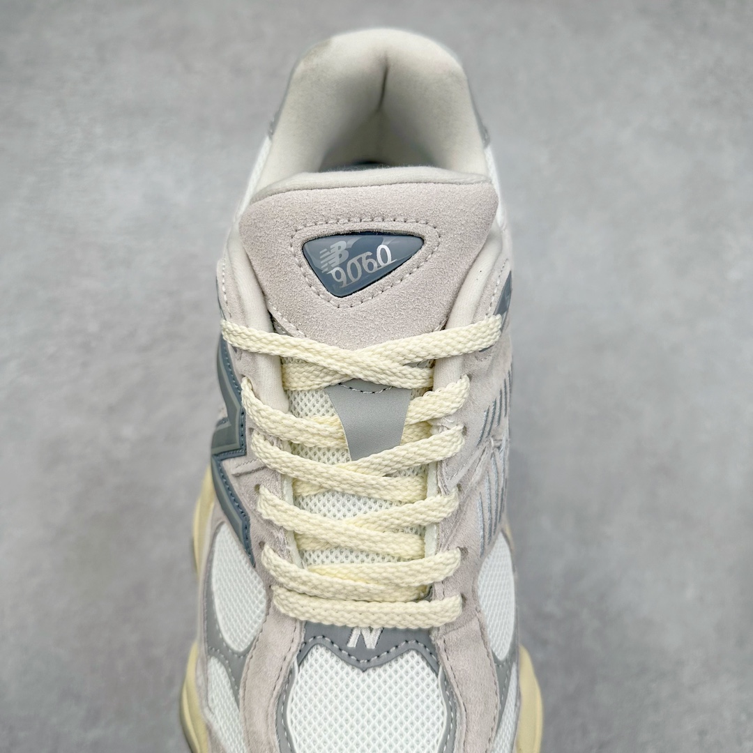 图片[5]-＃纯原特价福利 New Balance NB9060系列 新百伦绒面革网布经典百搭防滑耐磨透气低帮生活休闲鞋 全套原楦原纸板原厂数据开发 进口三明治网面 原装进口翻毛皮料正确绒感卡色 正确中底拉帮中底网布细节 原厂标裁 带紫光防伪 定制后跟透明水晶模块 冲裁组合 大底贴合程度胶水上色把控完美 整洁度挑战全网艺术家 多道序QC把关品质完善 匠心打造 耗时两个月开发完成 工艺极其复杂难度可想而知 新开独立私模大底 全网唯一正确六层组合大底 高端零售专供产物 尺码：36 37 37.5 38 38.5 39 40 40.5 41 42 42.5 43 44 45 46.5-选品中心