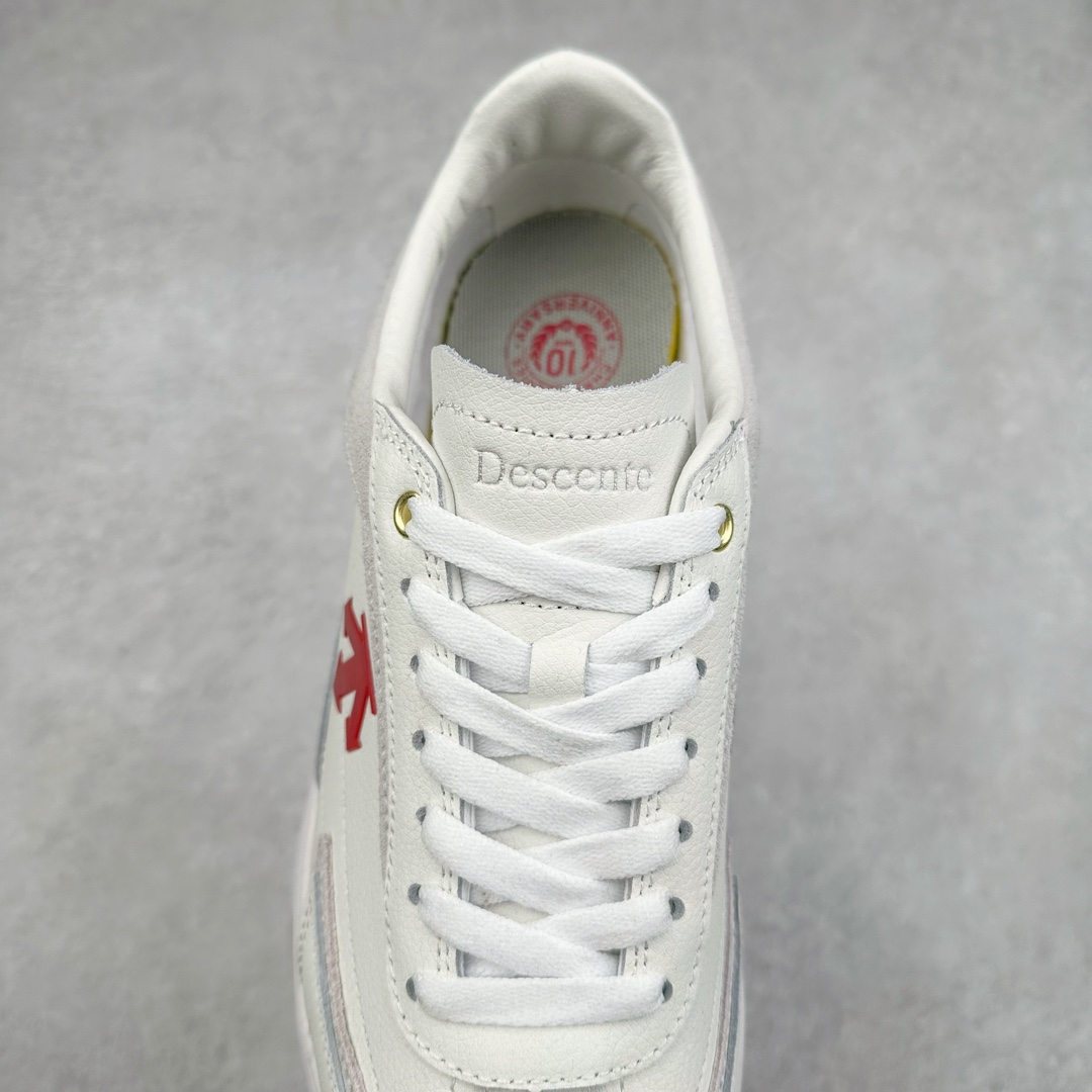 图片[5]-DESCENTE Sport Style Chron Racer迪桑特舒适百搭防滑耐磨低帮生活休闲鞋 是一款集复古与现代于一体的低帮跑步鞋 简洁的牛皮鞋面不仅彰显出时尚的质感 还适用于多种场合的穿搭 这款鞋子的透气性能极佳 轻质弹性鞋底则提供了良好的舒适度和耐磨性 使你在行走或跑步时都能感受到脚底的柔软与支撑 尺码：36 36.5 37.5 38 38.5 39 40 40.5 41 42 42.5 43 44 44.5 45-选品中心