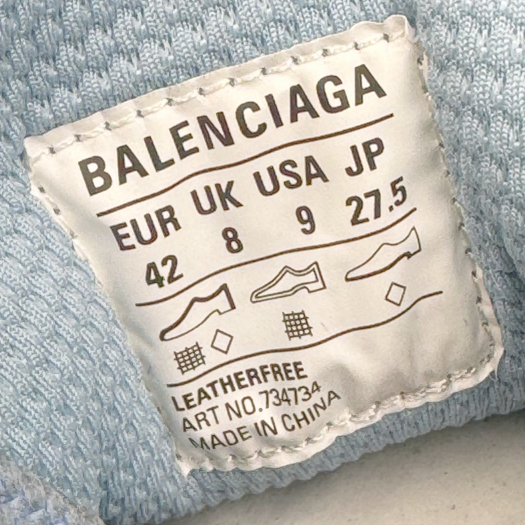 图片[11]-＃OG纯原 BALENCIAGA 3XL Sneakers 巴黎世家十代网布系带低帮走秀复古老爹鞋 黑色闪钻 全套原纸板楦头开发 最原汁原味的灵魂版型 全鞋荧光划线卡点 胶水把控整洁度追求极致完美 每一双都是工艺品 多重QC质检 超越公司货的品控标准 实实在在的免检产品 原盒原配 正确字体电绣 粗细、位置、大小正确 侧边TPU 透气孔匹配意产原版 正确分离大底 TPU软底 原版一致大底LOGO 立体感十足 原厂皮料水洗做旧 采购原厂网纱 不含皮革 网布材料和聚氨酯 磨损效果 鞋头边缘和后帮 Balenciaga 徽标 鞋面和后跟凸印尺码 鞋舌 3XL 橡胶品牌标识和反光细节 鞋帮拉袢和鞋舌拉祥 配反光细节 备用鞋带在鞋履前侧 可在穿着前取下 便于不同造型搭配 正常尺码 尺码：35 36 37 38 39 40 41 42 43 44 45 46-选品中心