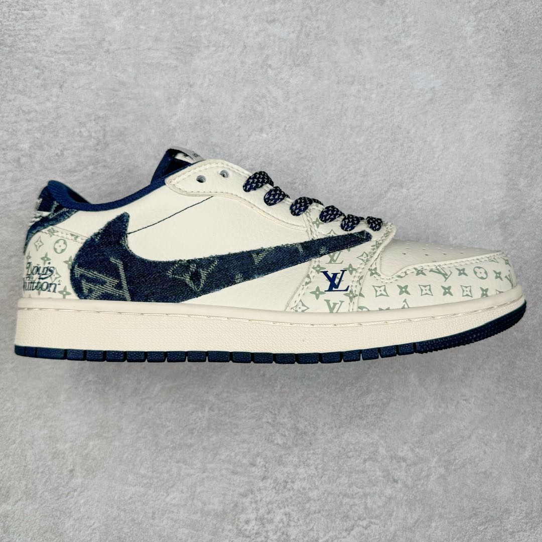 TS x Air Jordan AJ1 Low 倒钩低帮联名定制配色 SJ2068-004 原厂内置气垫魔块 A模大底 头层小牛皮 鞋舌AJ原厂专用牛津布+AJ专用反口珍珠布+原厂无杂质高弹内里海棉+特殊封边弹力鞋带 尺码：36 36.5 37.5 38 38.5 39 40 40.5 41 42 42.5 43 44 44.5 45 46 47.5-选品中心