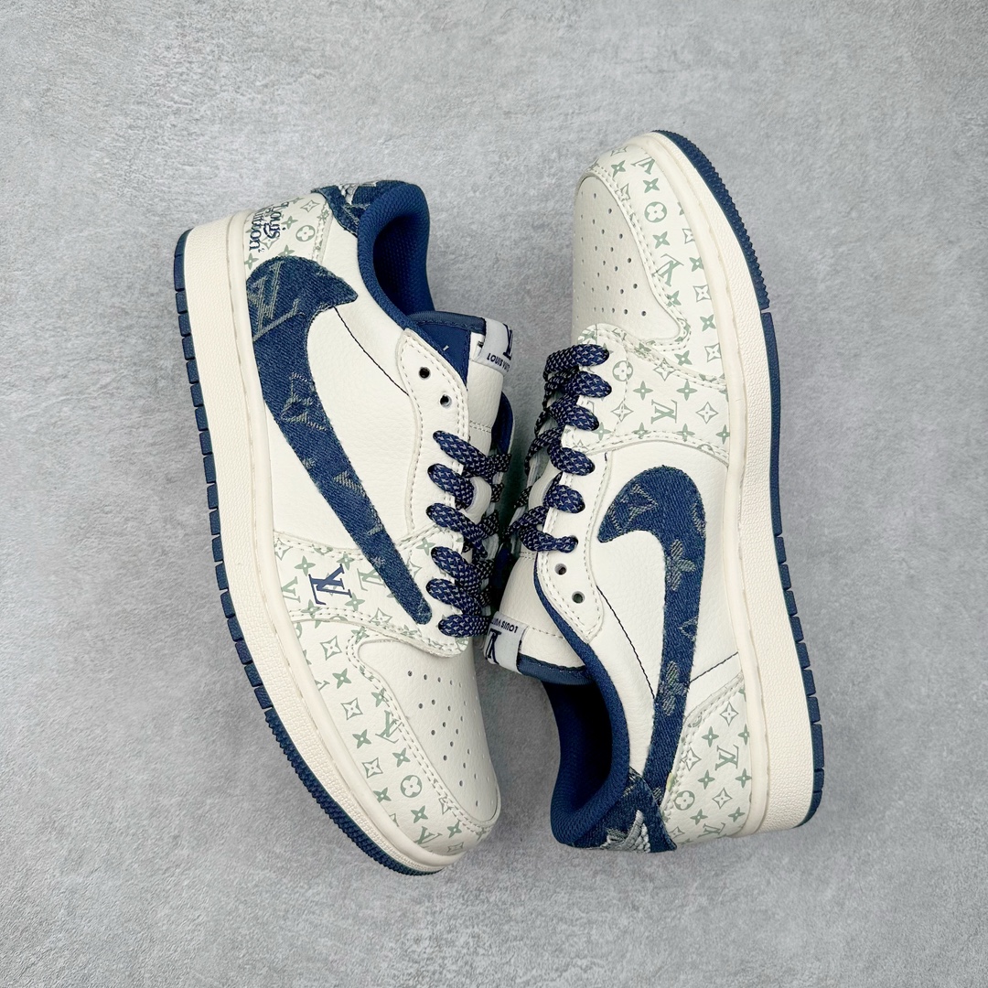 图片[3]-TS x Air Jordan AJ1 Low 倒钩低帮联名定制配色 SJ2068-004 原厂内置气垫魔块 A模大底 头层小牛皮 鞋舌AJ原厂专用牛津布+AJ专用反口珍珠布+原厂无杂质高弹内里海棉+特殊封边弹力鞋带 尺码：36 36.5 37.5 38 38.5 39 40 40.5 41 42 42.5 43 44 44.5 45 46 47.5-选品中心