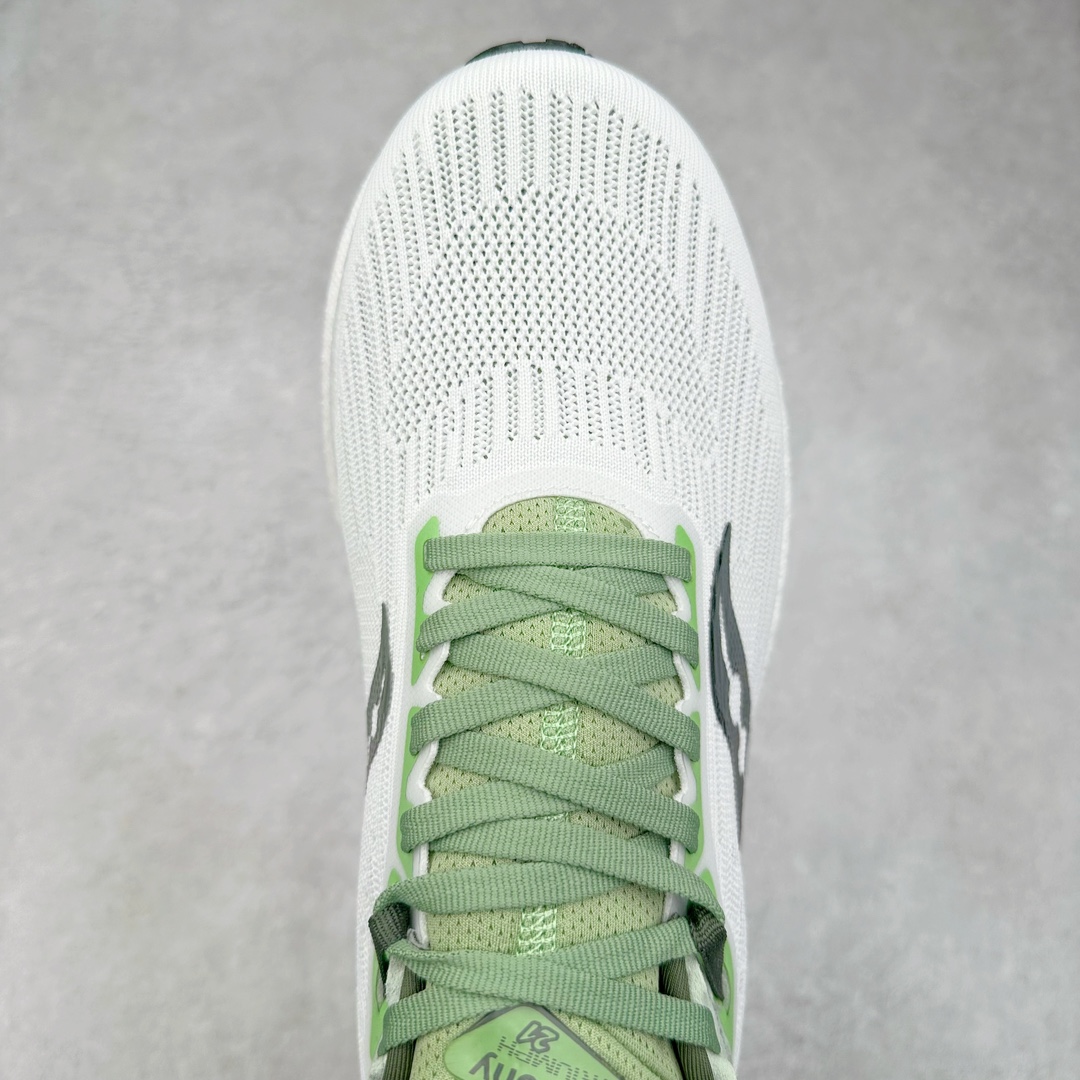 图片[4]-＃GX纯原 Saucony Triumph 21 索康尼胜利21代旗舰级缓震型跑鞋 性能相比前几代再升级：鞋面采用全新升级的工学网设计 贴合脚部更透气 中底部分使用最新的PWRRUN+材质 搭配PWRRUN+鞋垫使中底的大幅加厚 10mm坡差进一步提供缓震、回弹性能 内底则采用了FORMFIT动态适应系统 动态契合脚型 提升包裹性和舒适性 提供更卓越的动态回馈体验 XT-900橡胶大底 可提供良好的抓地力和较强抗磨性能 尺码：35.5 36 36.5 37.5 38 38.5 39 40 40.5 41 42 42.5 43 44 44.5 45 46-选品中心