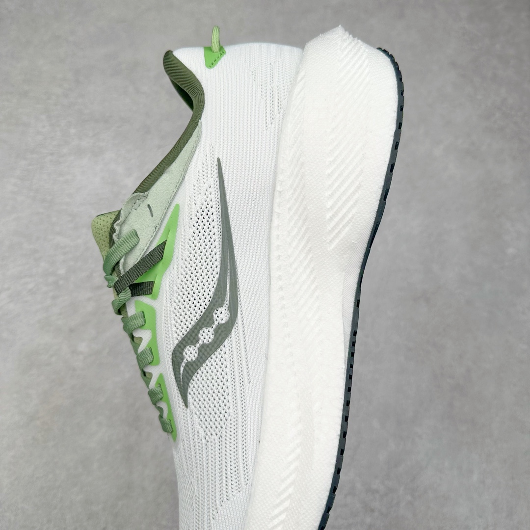 图片[7]-＃GX纯原 Saucony Triumph 21 索康尼胜利21代旗舰级缓震型跑鞋 性能相比前几代再升级：鞋面采用全新升级的工学网设计 贴合脚部更透气 中底部分使用最新的PWRRUN+材质 搭配PWRRUN+鞋垫使中底的大幅加厚 10mm坡差进一步提供缓震、回弹性能 内底则采用了FORMFIT动态适应系统 动态契合脚型 提升包裹性和舒适性 提供更卓越的动态回馈体验 XT-900橡胶大底 可提供良好的抓地力和较强抗磨性能 尺码：35.5 36 36.5 37.5 38 38.5 39 40 40.5 41 42 42.5 43 44 44.5 45 46-选品中心