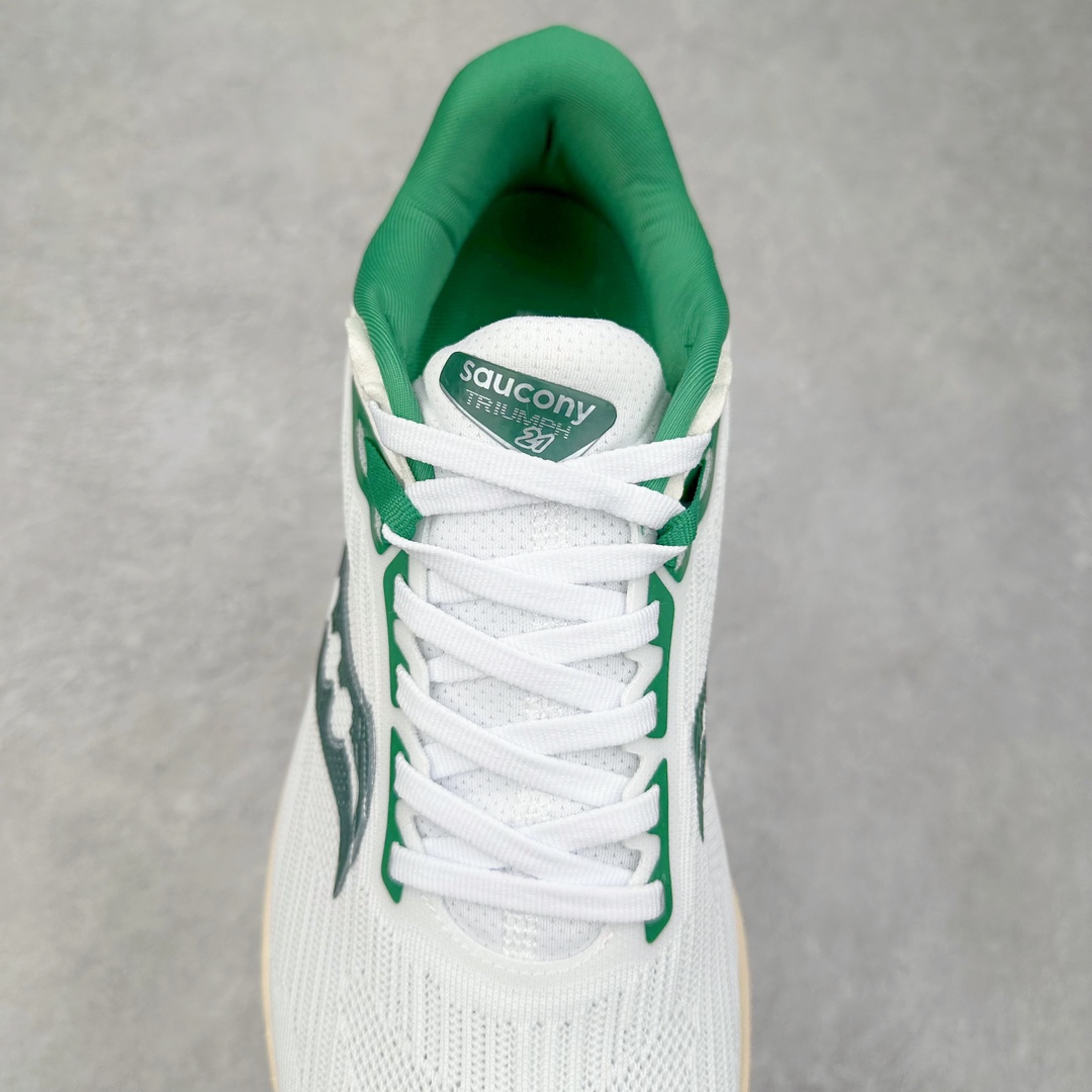 图片[5]-＃GX纯原 Saucony Triumph 21 索康尼胜利21代旗舰级缓震型跑鞋 性能相比前几代再升级：鞋面采用全新升级的工学网设计 贴合脚部更透气 中底部分使用最新的PWRRUN+材质 搭配PWRRUN+鞋垫使中底的大幅加厚 10mm坡差进一步提供缓震、回弹性能 内底则采用了FORMFIT动态适应系统 动态契合脚型 提升包裹性和舒适性 提供更卓越的动态回馈体验 XT-900橡胶大底 可提供良好的抓地力和较强抗磨性能 尺码：35.5 36 36.5 37.5 38 38.5 39 40 40.5 41 42 42.5 43 44 44.5 45 46-选品中心