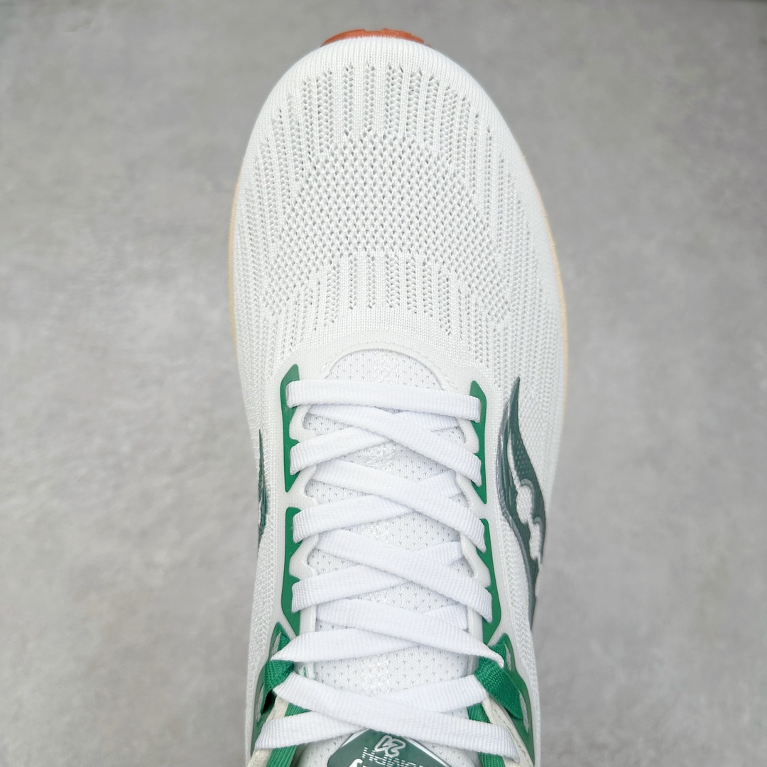 图片[4]-＃GX纯原 Saucony Triumph 21 索康尼胜利21代旗舰级缓震型跑鞋 性能相比前几代再升级：鞋面采用全新升级的工学网设计 贴合脚部更透气 中底部分使用最新的PWRRUN+材质 搭配PWRRUN+鞋垫使中底的大幅加厚 10mm坡差进一步提供缓震、回弹性能 内底则采用了FORMFIT动态适应系统 动态契合脚型 提升包裹性和舒适性 提供更卓越的动态回馈体验 XT-900橡胶大底 可提供良好的抓地力和较强抗磨性能 尺码：35.5 36 36.5 37.5 38 38.5 39 40 40.5 41 42 42.5 43 44 44.5 45 46-选品中心