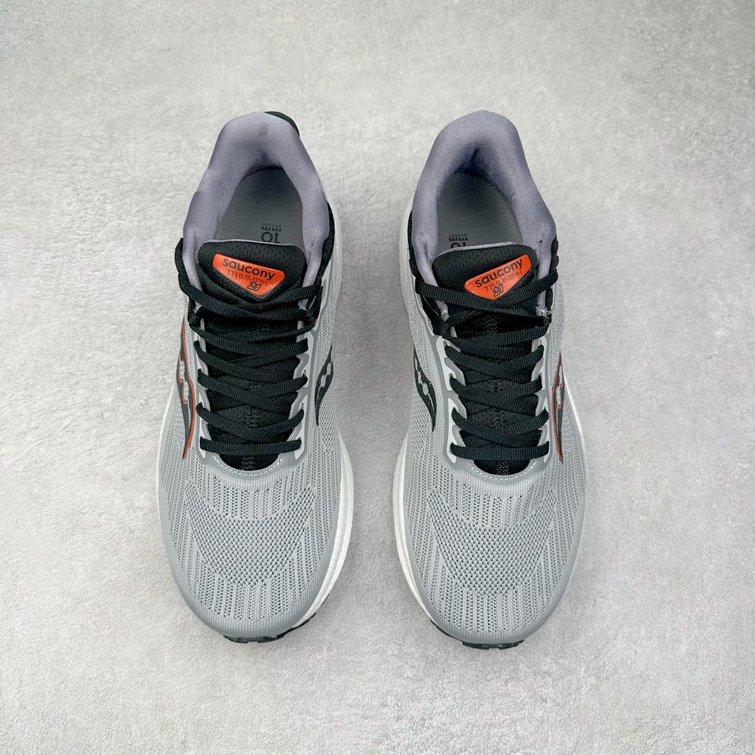 图片[2]-＃GX纯原 Saucony Triumph 21 索康尼胜利21代旗舰级缓震型跑鞋 性能相比前几代再升级：鞋面采用全新升级的工学网设计 贴合脚部更透气 中底部分使用最新的PWRRUN+材质 搭配PWRRUN+鞋垫使中底的大幅加厚 10mm坡差进一步提供缓震、回弹性能 内底则采用了FORMFIT动态适应系统 动态契合脚型 提升包裹性和舒适性 提供更卓越的动态回馈体验 XT-900橡胶大底 可提供良好的抓地力和较强抗磨性能 尺码：35.5 36 36.5 37.5 38 38.5 39 40 40.5 41 42 42.5 43 44 44.5 45 46-选品中心
