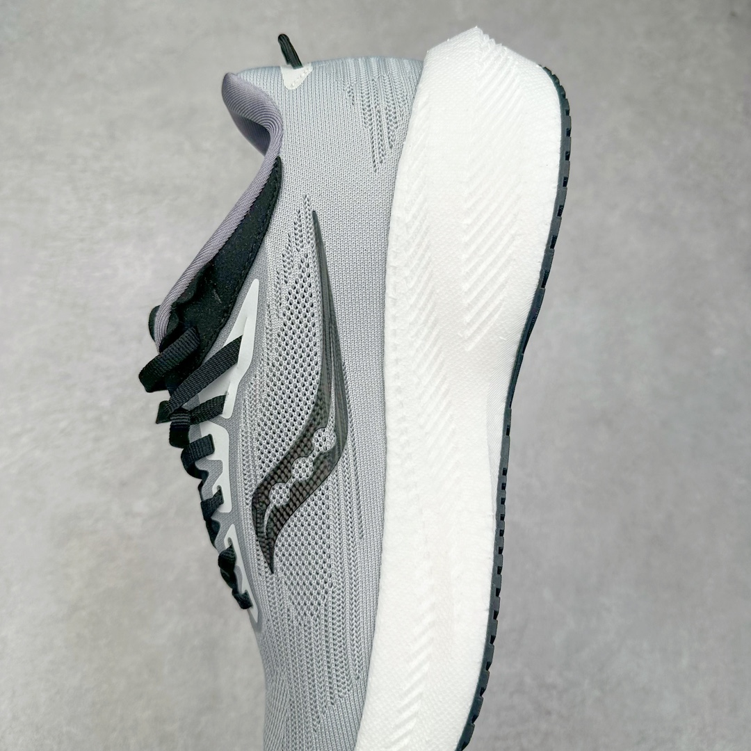 图片[7]-＃GX纯原 Saucony Triumph 21 索康尼胜利21代旗舰级缓震型跑鞋 性能相比前几代再升级：鞋面采用全新升级的工学网设计 贴合脚部更透气 中底部分使用最新的PWRRUN+材质 搭配PWRRUN+鞋垫使中底的大幅加厚 10mm坡差进一步提供缓震、回弹性能 内底则采用了FORMFIT动态适应系统 动态契合脚型 提升包裹性和舒适性 提供更卓越的动态回馈体验 XT-900橡胶大底 可提供良好的抓地力和较强抗磨性能 尺码：35.5 36 36.5 37.5 38 38.5 39 40 40.5 41 42 42.5 43 44 44.5 45 46-选品中心