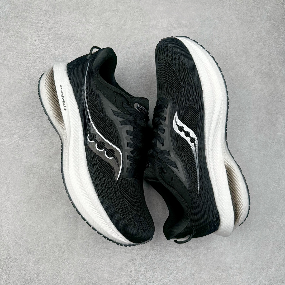 图片[3]-＃GX纯原 Saucony Triumph 21 索康尼胜利21代旗舰级缓震型跑鞋 性能相比前几代再升级：鞋面采用全新升级的工学网设计 贴合脚部更透气 中底部分使用最新的PWRRUN+材质 搭配PWRRUN+鞋垫使中底的大幅加厚 10mm坡差进一步提供缓震、回弹性能 内底则采用了FORMFIT动态适应系统 动态契合脚型 提升包裹性和舒适性 提供更卓越的动态回馈体验 XT-900橡胶大底 可提供良好的抓地力和较强抗磨性能 尺码：35.5 36 36.5 37.5 38 38.5 39 40 40.5 41 42 42.5 43 44 44.5 45 46-选品中心