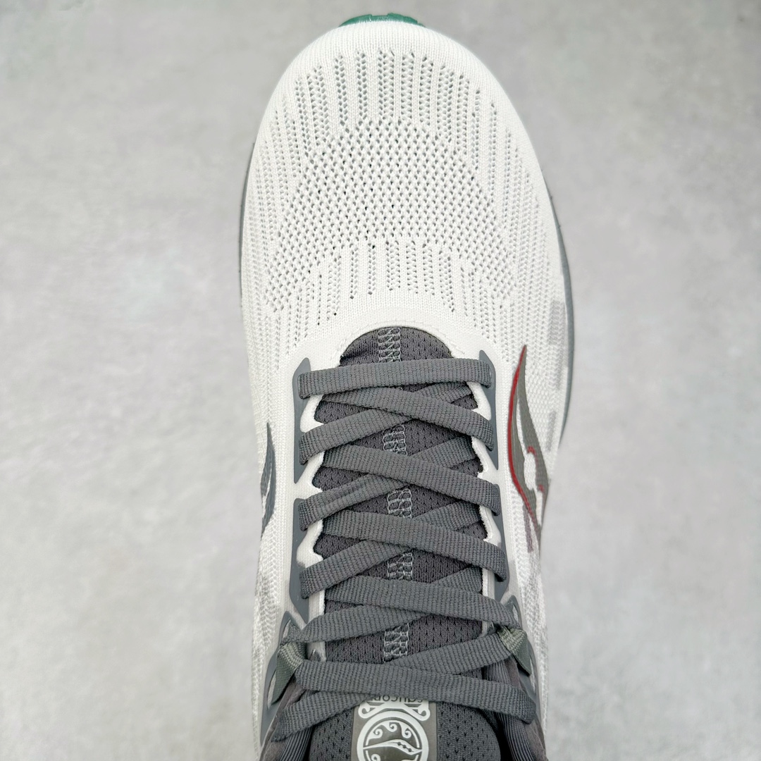 图片[4]-＃GX纯原 Saucony Triumph 21 索康尼胜利21代旗舰级缓震型跑鞋 性能相比前几代再升级：鞋面采用全新升级的工学网设计 贴合脚部更透气 中底部分使用最新的PWRRUN+材质 搭配PWRRUN+鞋垫使中底的大幅加厚 10mm坡差进一步提供缓震、回弹性能 内底则采用了FORMFIT动态适应系统 动态契合脚型 提升包裹性和舒适性 提供更卓越的动态回馈体验 XT-900橡胶大底 可提供良好的抓地力和较强抗磨性能 尺码：35.5 36 36.5 37.5 38 38.5 39 40 40.5 41 42 42.5 43 44 44.5 45 46-选品中心