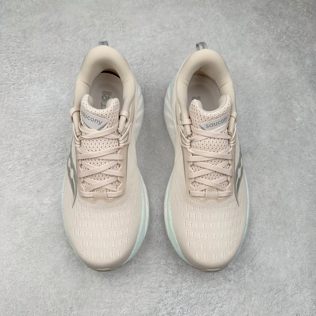 图片[2]-＃GX纯原 Saucony Triumph 21 索康尼胜利21代旗舰级缓震型跑鞋 性能相比前几代再升级：鞋面采用全新升级的工学网设计 贴合脚部更透气 中底部分使用最新的PWRRUN+材质 搭配PWRRUN+鞋垫使中底的大幅加厚 10mm坡差进一步提供缓震、回弹性能 内底则采用了FORMFIT动态适应系统 动态契合脚型 提升包裹性和舒适性 提供更卓越的动态回馈体验 XT-900橡胶大底 可提供良好的抓地力和较强抗磨性能 尺码：35.5 36 36.5 37.5 38 38.5 39 40 40.5 41 42 42.5 43 44 44.5 45 46-选品中心