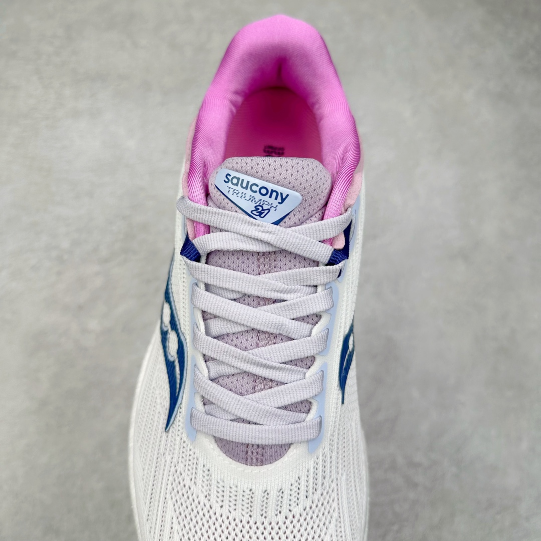 图片[5]-＃GX纯原 Saucony Triumph 21 索康尼胜利21代旗舰级缓震型跑鞋 性能相比前几代再升级：鞋面采用全新升级的工学网设计 贴合脚部更透气 中底部分使用最新的PWRRUN+材质 搭配PWRRUN+鞋垫使中底的大幅加厚 10mm坡差进一步提供缓震、回弹性能 内底则采用了FORMFIT动态适应系统 动态契合脚型 提升包裹性和舒适性 提供更卓越的动态回馈体验 XT-900橡胶大底 可提供良好的抓地力和较强抗磨性能 尺码：35.5 36 36.5 37.5 38 38.5 39 40 40.5 41 42 42.5 43 44 44.5 45 46-选品中心