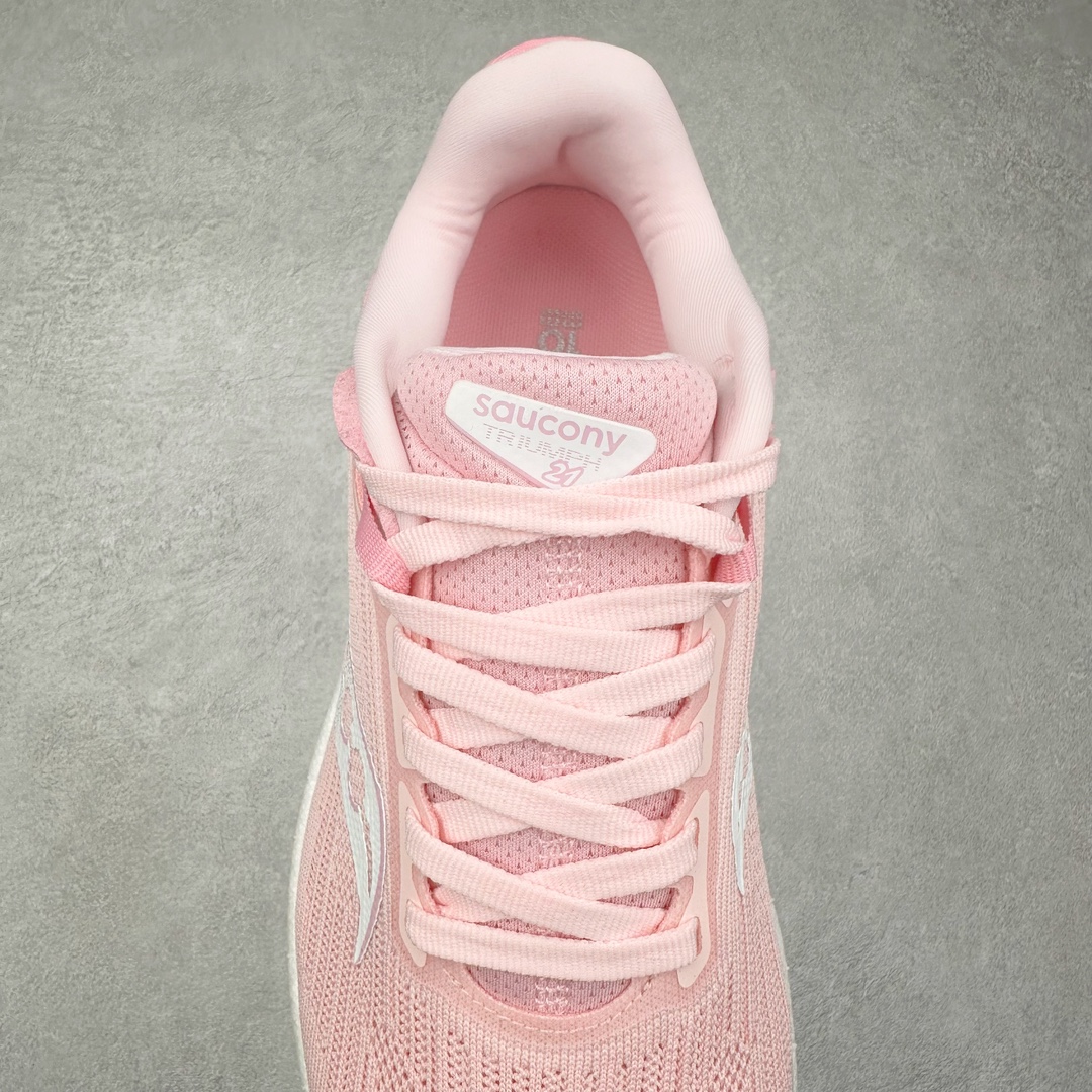 图片[5]-＃GX纯原 Saucony Triumph 21 索康尼胜利21代旗舰级缓震型跑鞋 性能相比前几代再升级：鞋面采用全新升级的工学网设计 贴合脚部更透气 中底部分使用最新的PWRRUN+材质 搭配PWRRUN+鞋垫使中底的大幅加厚 10mm坡差进一步提供缓震、回弹性能 内底则采用了FORMFIT动态适应系统 动态契合脚型 提升包裹性和舒适性 提供更卓越的动态回馈体验 XT-900橡胶大底 可提供良好的抓地力和较强抗磨性能 尺码：35.5 36 36.5 37.5 38 38.5 39 40 40.5 41 42 42.5 43 44 44.5 45 46-选品中心