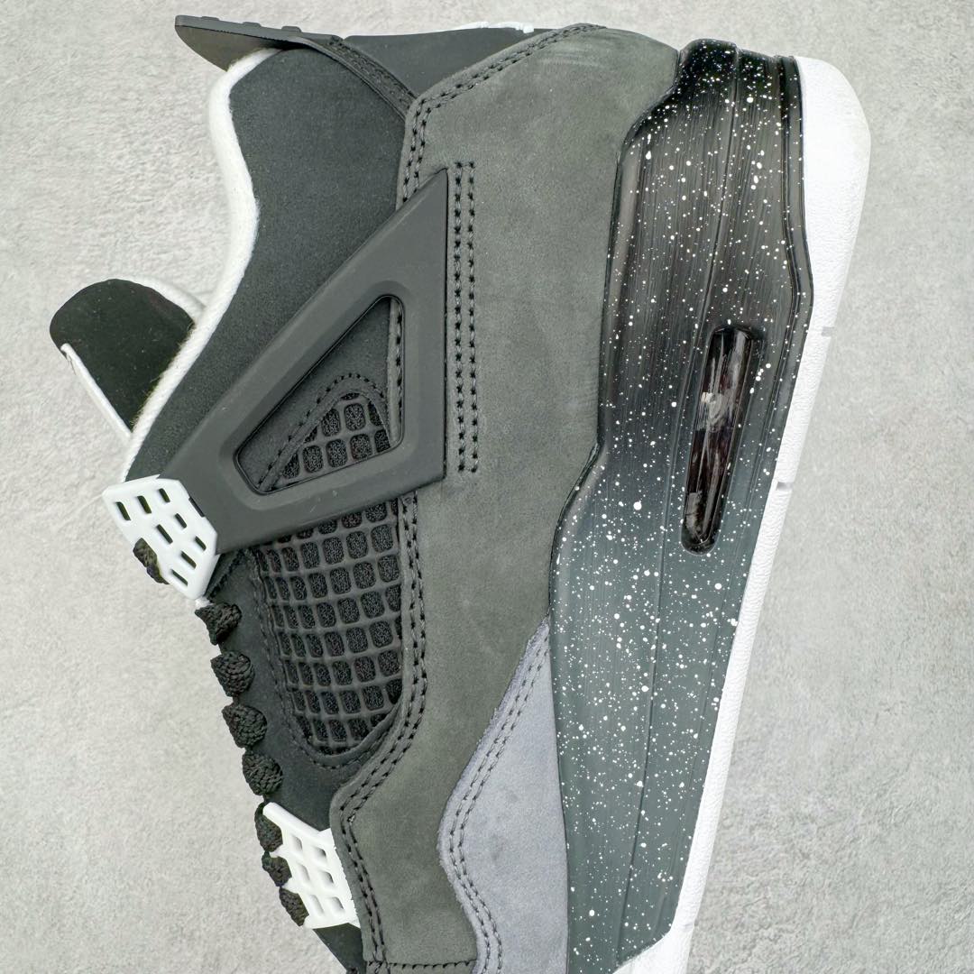 图片[7]-＃F版 Air Jordan AJ4 Retro \\\” Fear \\\” 黑白恐惧 复刻2024版 FQ8138-002 大厂出品 全头层加持 原鞋原楦原纸板同源开发 完美呈现乔4的版型 内侧正确双色网格 还原细节 原厂皮料 正确气垫颜色 正确网格工艺 正确拉帮工艺 全鞋原装材料制作 原档案原模具打造 支持全方位与正品对比 尺码：36 36.5 37.5 38 38.5 39 40 40.5 41 42 42.5 43 44 44.5 45 46 47.5-选品中心