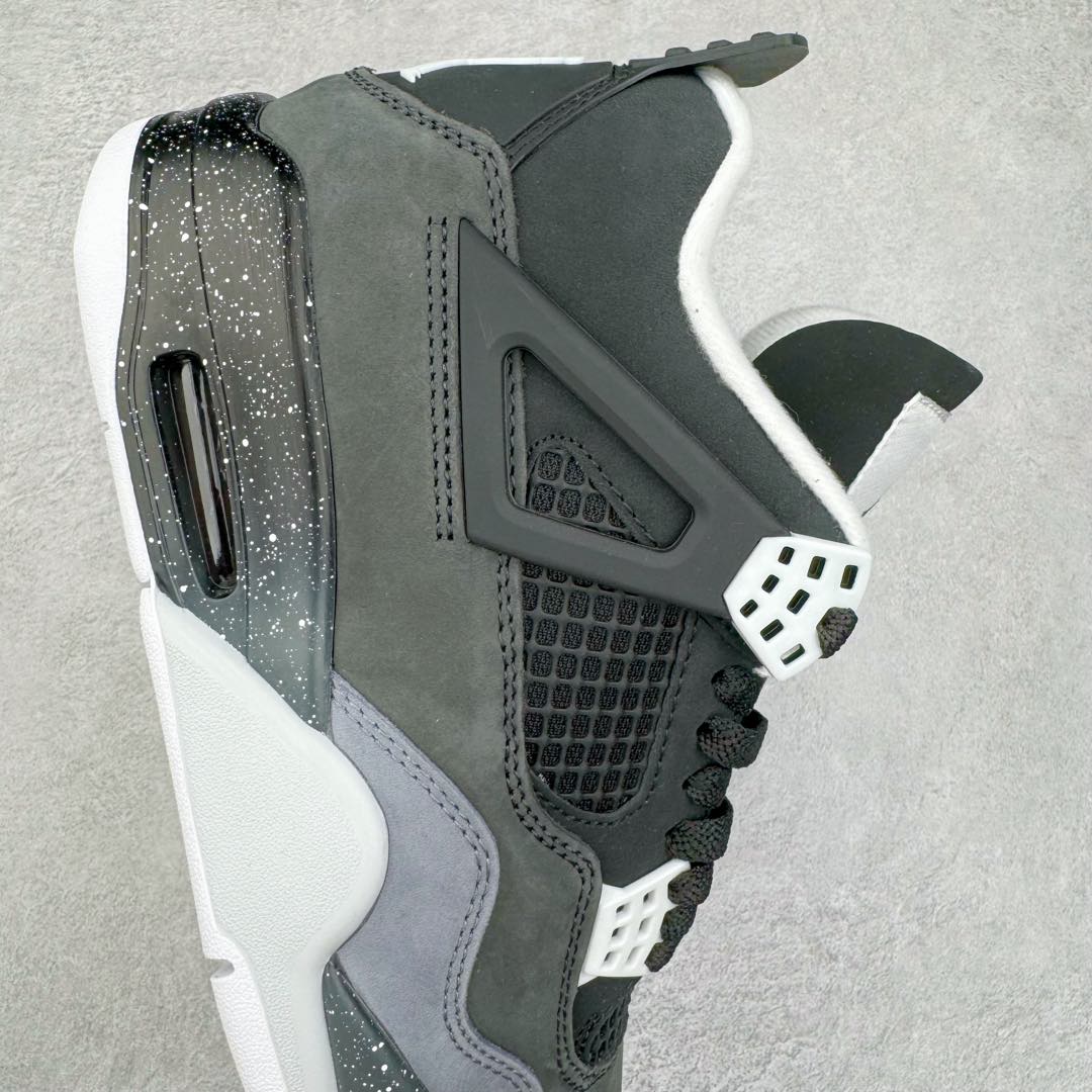 图片[6]-＃F版 Air Jordan AJ4 Retro \\\” Fear \\\” 黑白恐惧 复刻2024版 FQ8138-002 大厂出品 全头层加持 原鞋原楦原纸板同源开发 完美呈现乔4的版型 内侧正确双色网格 还原细节 原厂皮料 正确气垫颜色 正确网格工艺 正确拉帮工艺 全鞋原装材料制作 原档案原模具打造 支持全方位与正品对比 尺码：36 36.5 37.5 38 38.5 39 40 40.5 41 42 42.5 43 44 44.5 45 46 47.5-选品中心