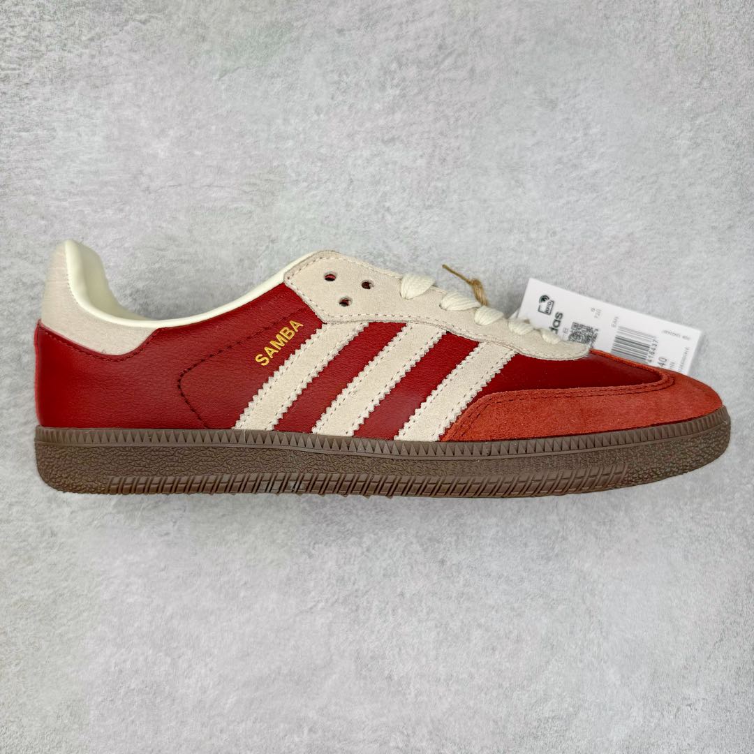 AD Original Samba OG 复古经典轻便板鞋 JI3216 这款桑巴鞋展示了高质量的工艺 带有装饰的超锁缝制和无缝的手感 柔软、柔软的皮革造型和标志性的3条纹完成了精致的外观 正规合身鞋带 鞋面上有绒面鞋垫 橡胶鞋底 享受正畸套筒软感 自50年代首次亮相以来就一直在赢得粉丝的青睐 尺码：36 36.5 37.5 38 38.5 39 40 40.5 41 42 42.5 43 44 44.5 45-选品中心