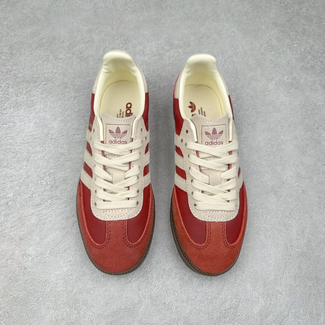 图片[2]-AD Original Samba OG 复古经典轻便板鞋 JI3216 这款桑巴鞋展示了高质量的工艺 带有装饰的超锁缝制和无缝的手感 柔软、柔软的皮革造型和标志性的3条纹完成了精致的外观 正规合身鞋带 鞋面上有绒面鞋垫 橡胶鞋底 享受正畸套筒软感 自50年代首次亮相以来就一直在赢得粉丝的青睐 尺码：36 36.5 37.5 38 38.5 39 40 40.5 41 42 42.5 43 44 44.5 45-选品中心